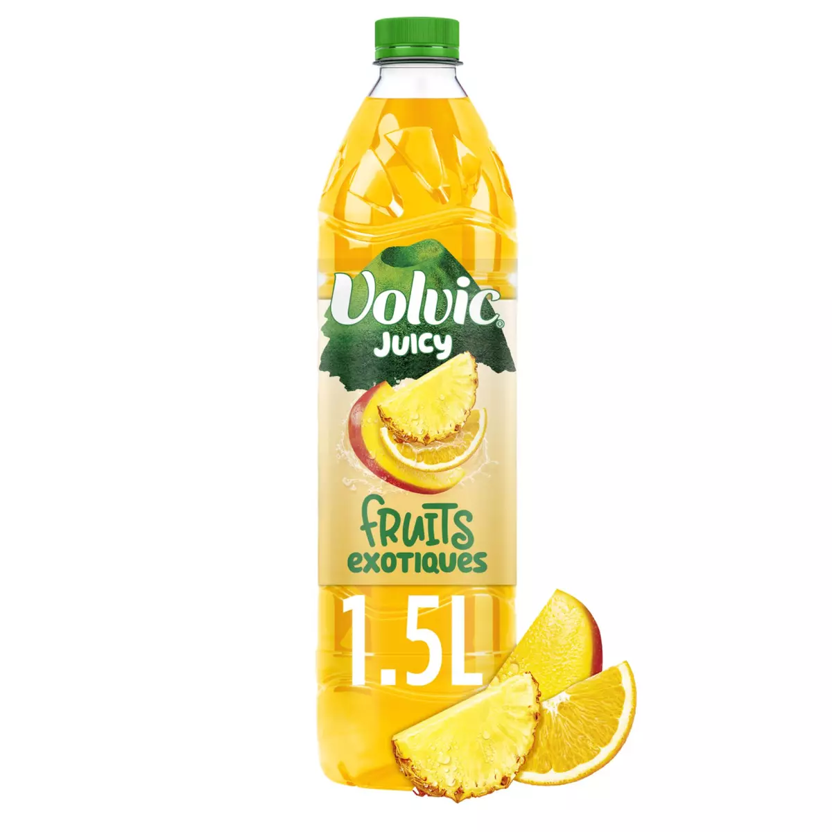 VOLVIC Eau aromatisée juicy au jus de mangue ananas 1,5l 1,5l