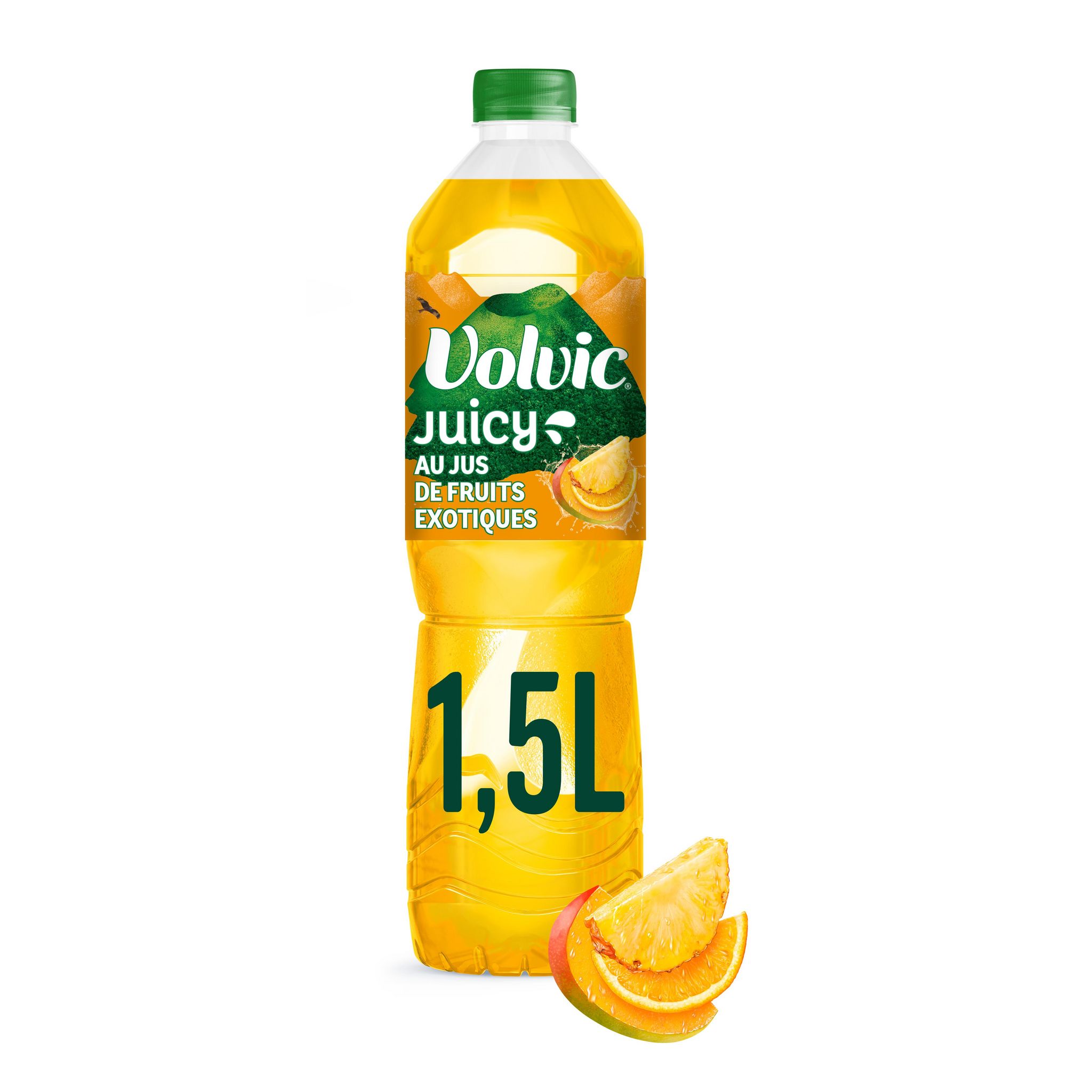 Voir la diapositive 2 : VOLVIC Eau aromatisée juicy au jus de mangue ananas 1,5l 1,5l