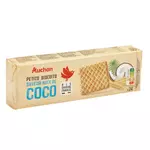 AUCHAN Petits biscuits saveur noix de coco 24 biscuits 150g