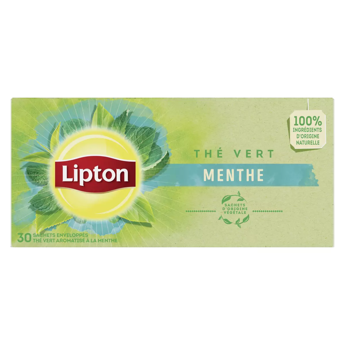 Thé vert menthe, Lipton (30 sachets)  La Belle Vie : Courses en Ligne -  Livraison à Domicile