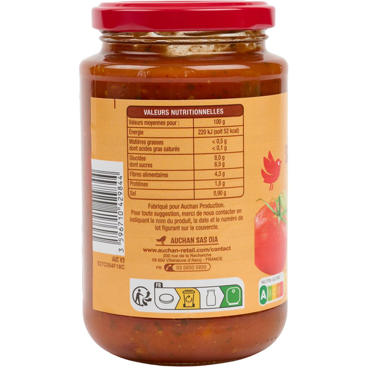 AUCHAN Sauce chili 400g