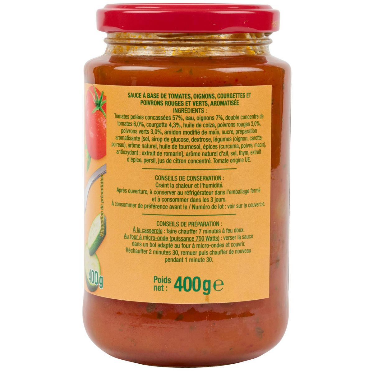 AUCHAN Sauce basquaise en bocal 400g