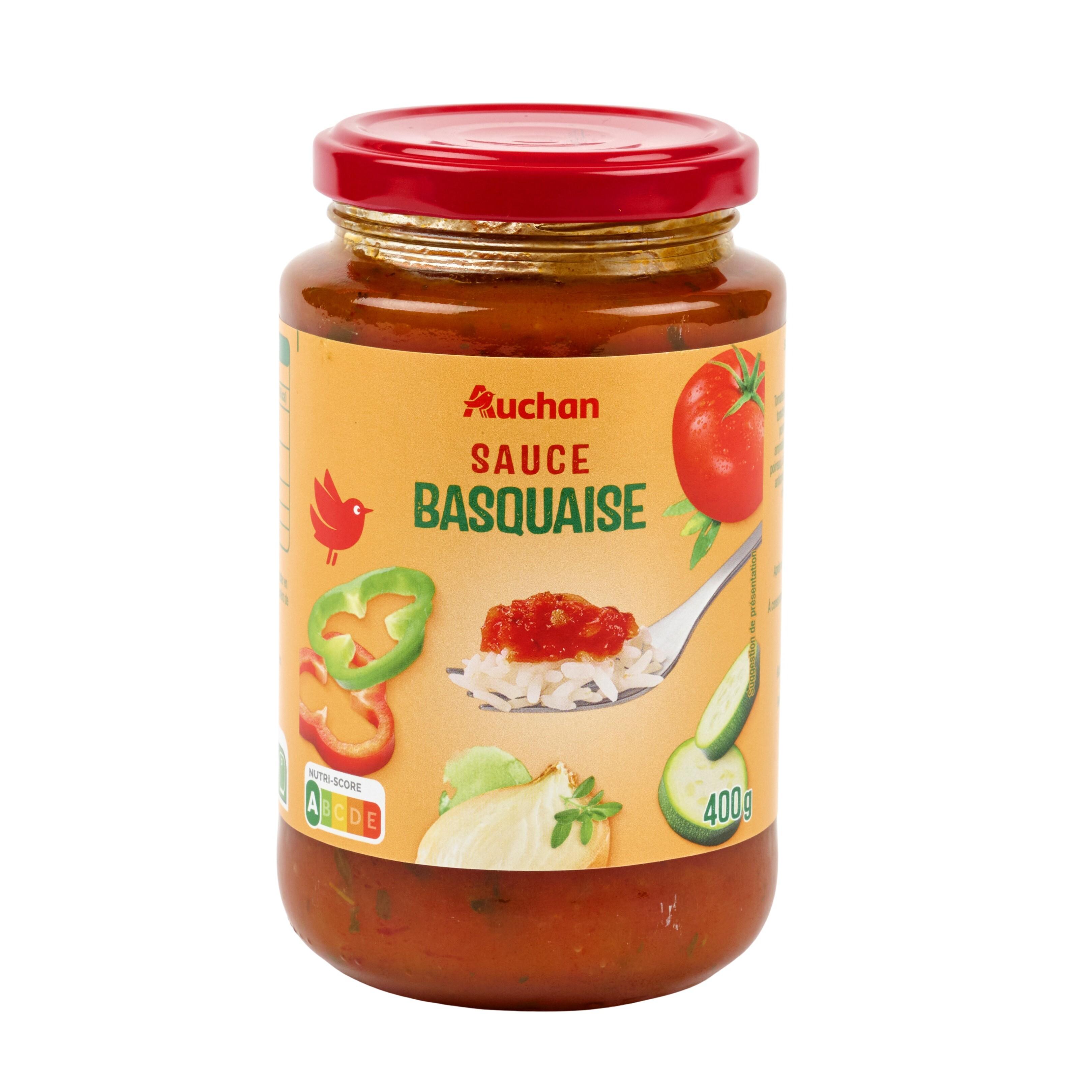 Voir la diapositive 4 : AUCHAN Sauce basquaise en bocal 400g