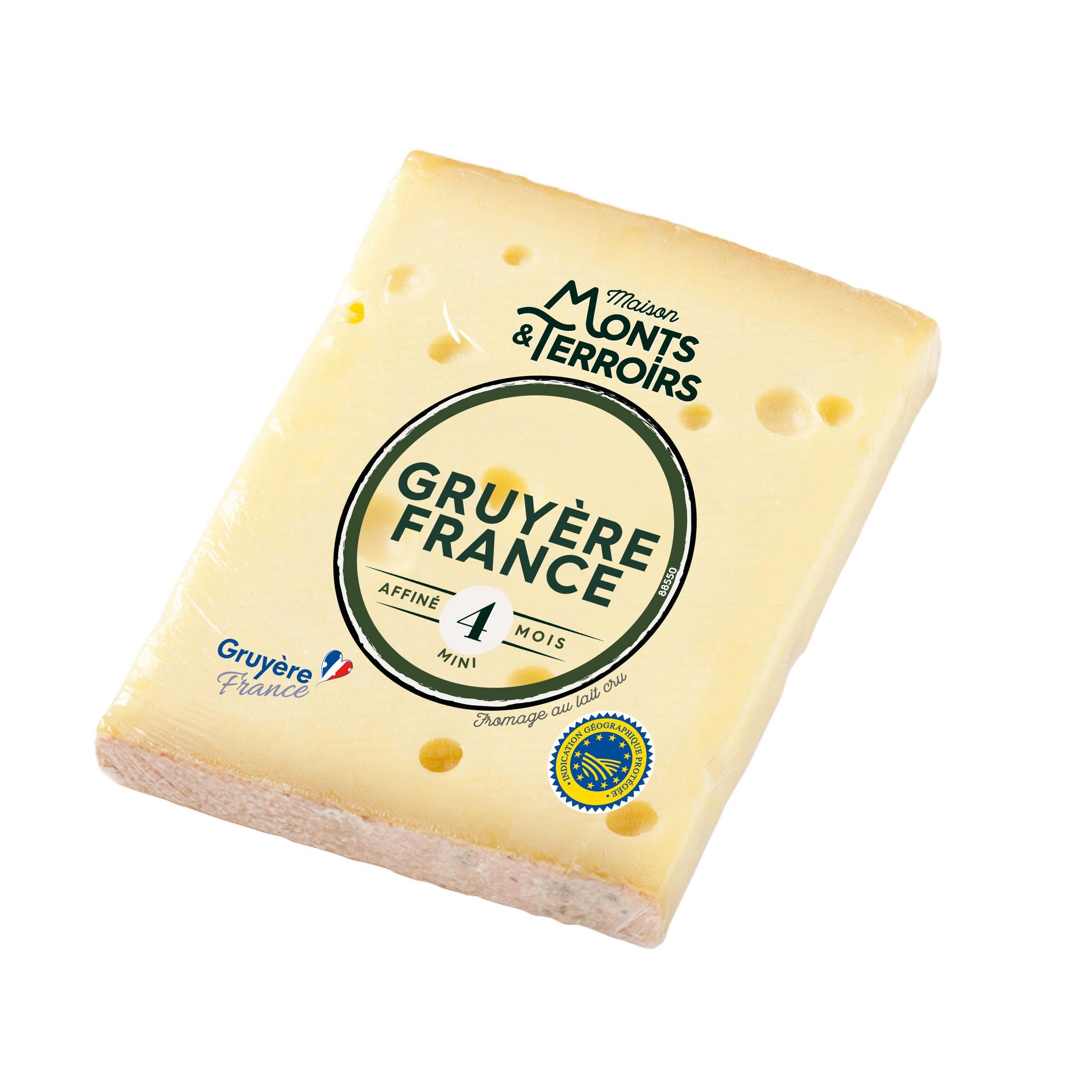 MONTS & TERROIRS  Gruyère France IGP affiné 4 mois 200g