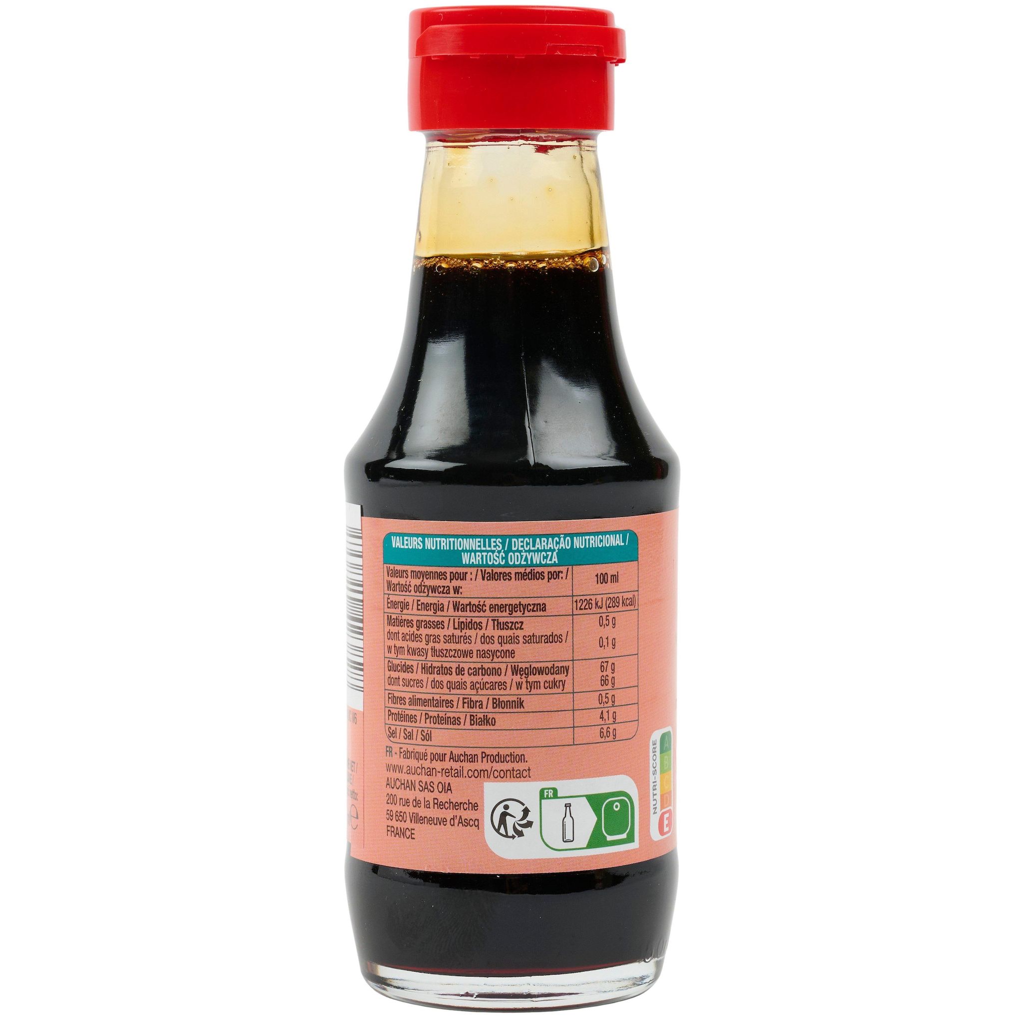 Voir la diapositive 2 : AUCHAN Sauce soja sucrée 15cl