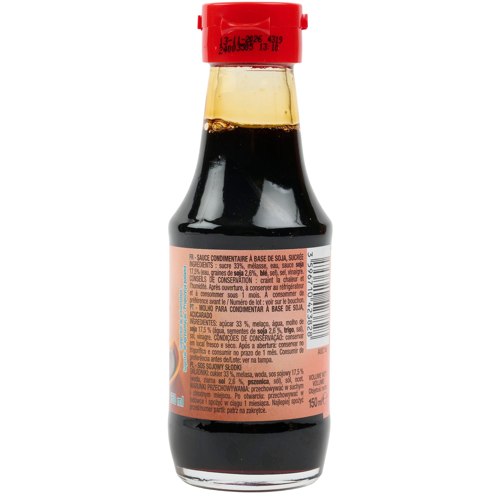 Voir la diapositive 3 : AUCHAN Sauce soja sucrée 15cl