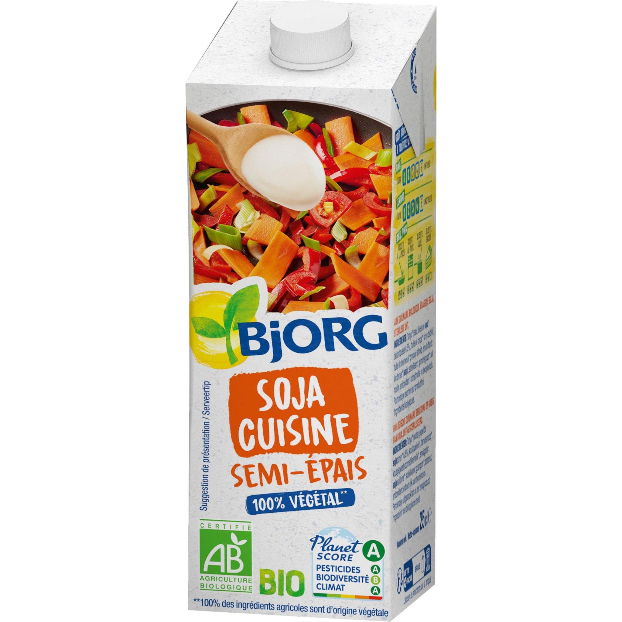 Voir la diapositive 3 : BJORG Soja cuisine semi-épais bio 25cl