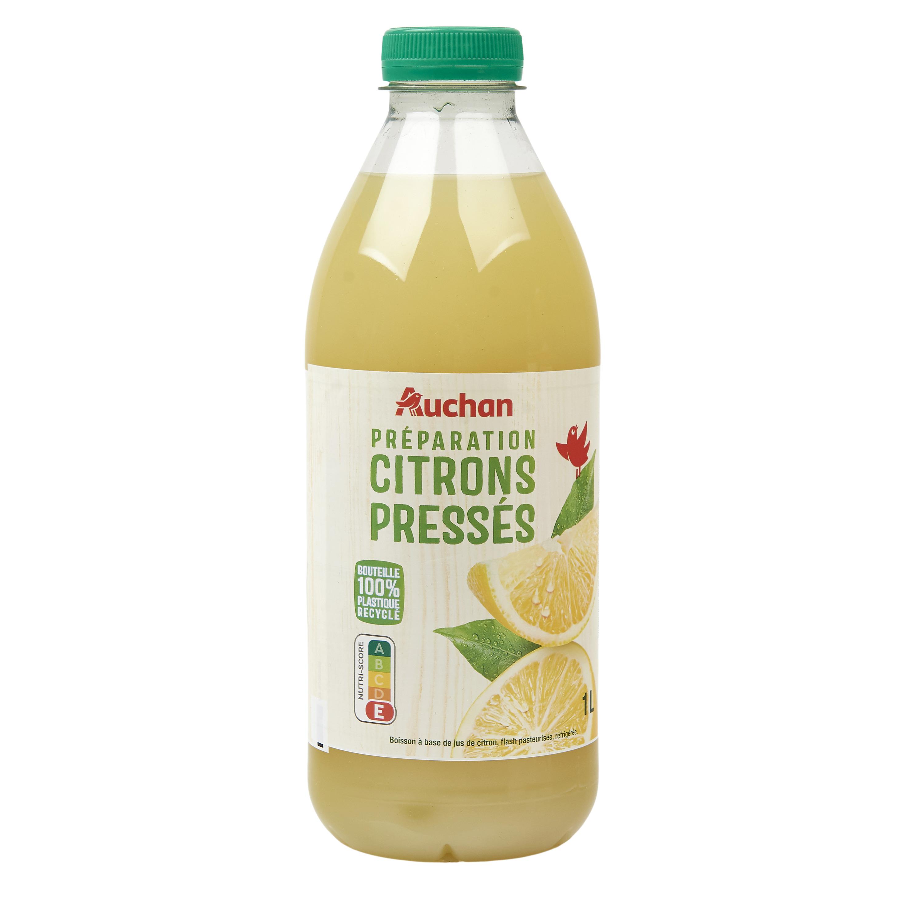Voir la diapositive 2 : AUCHAN Citrons pressés 1L