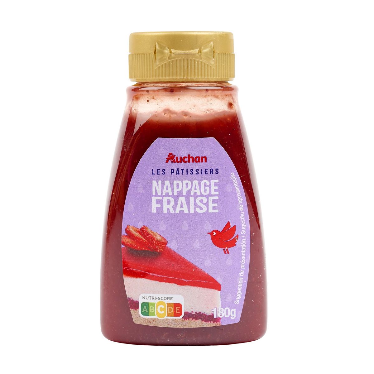 AUCHAN Nappage fraise 180g