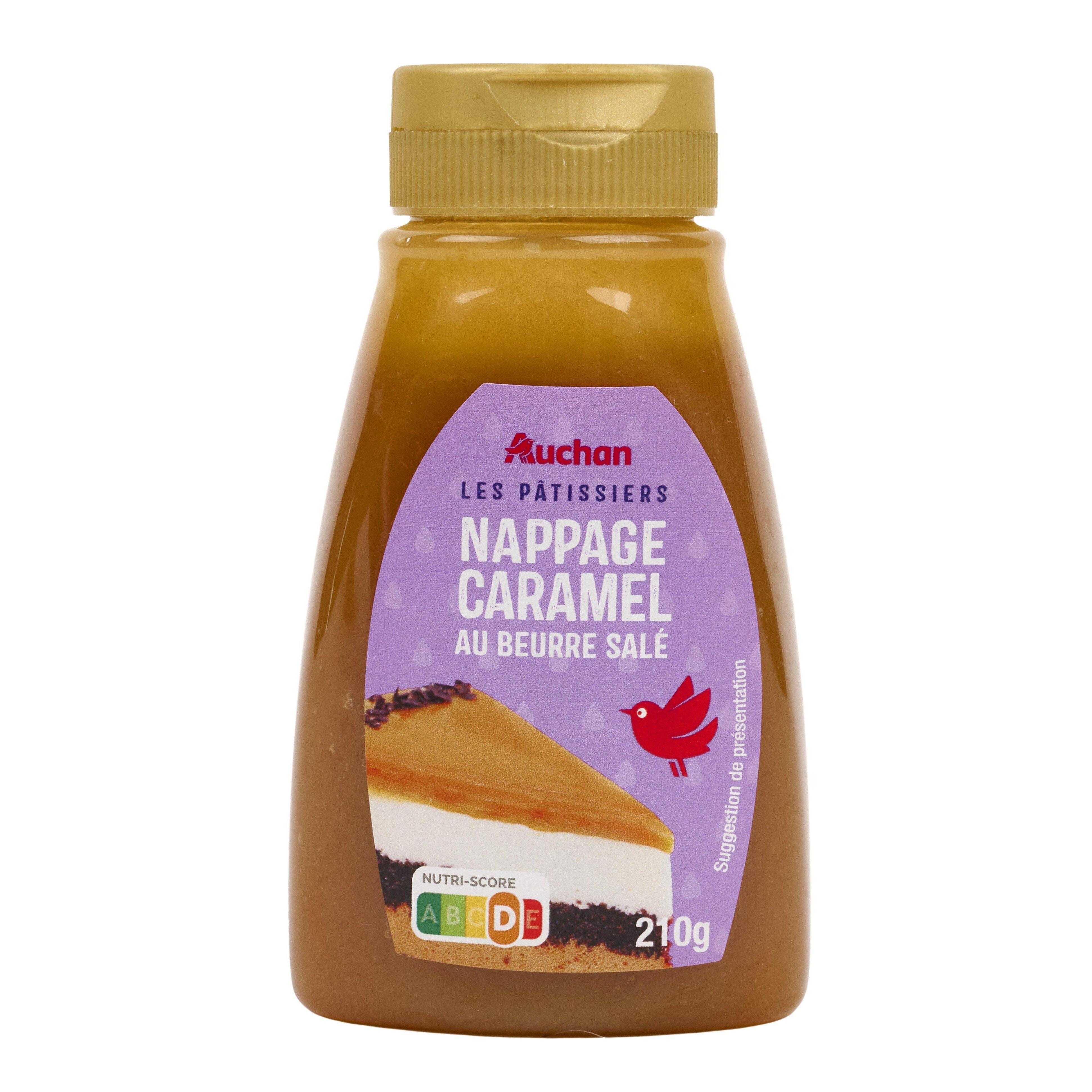 Voir la diapositive 3 : AUCHAN Nappage au caramel beurre salé 210g