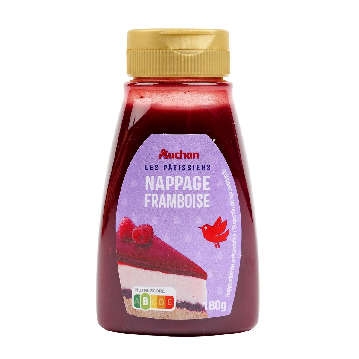 AUCHAN Nappage framboises 180g