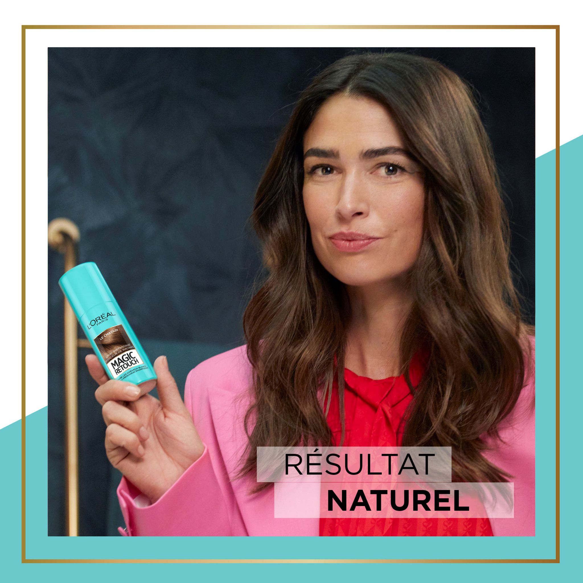 Voir la diapositive 2 : L'OREAL Magic Retouch Spray effaceur de racines châtain 75ml