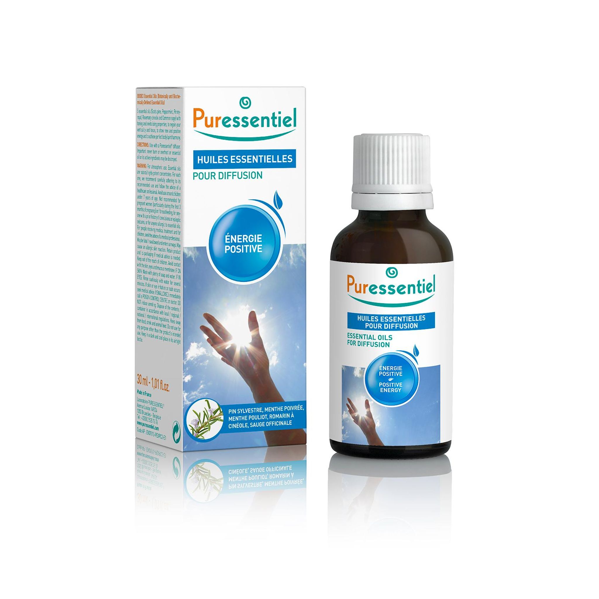 PURESSENTIEL Huiles essentielles pour diffusion énergie positive 30ml