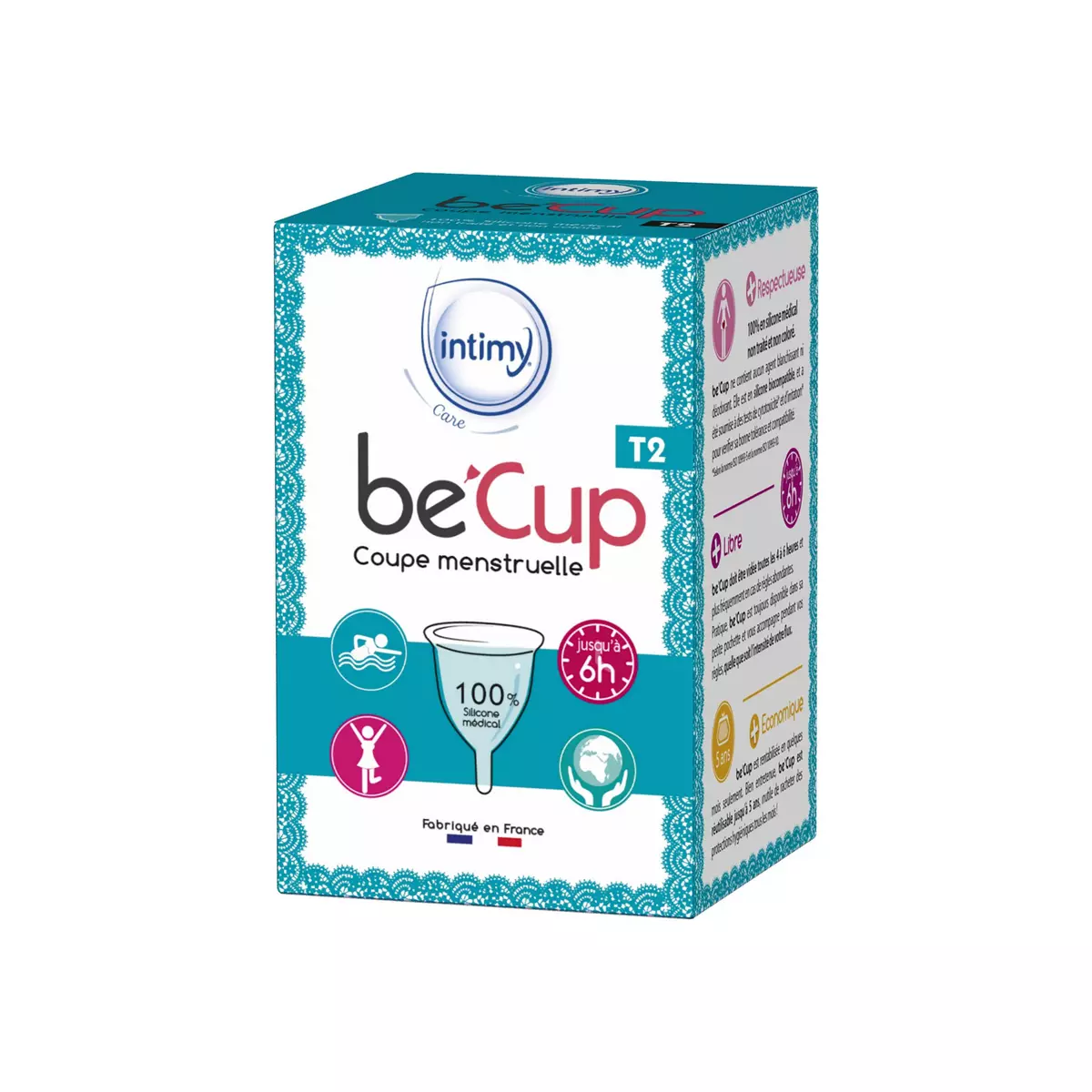BE'CUP Coupe menstruelle taille 2 1 cup