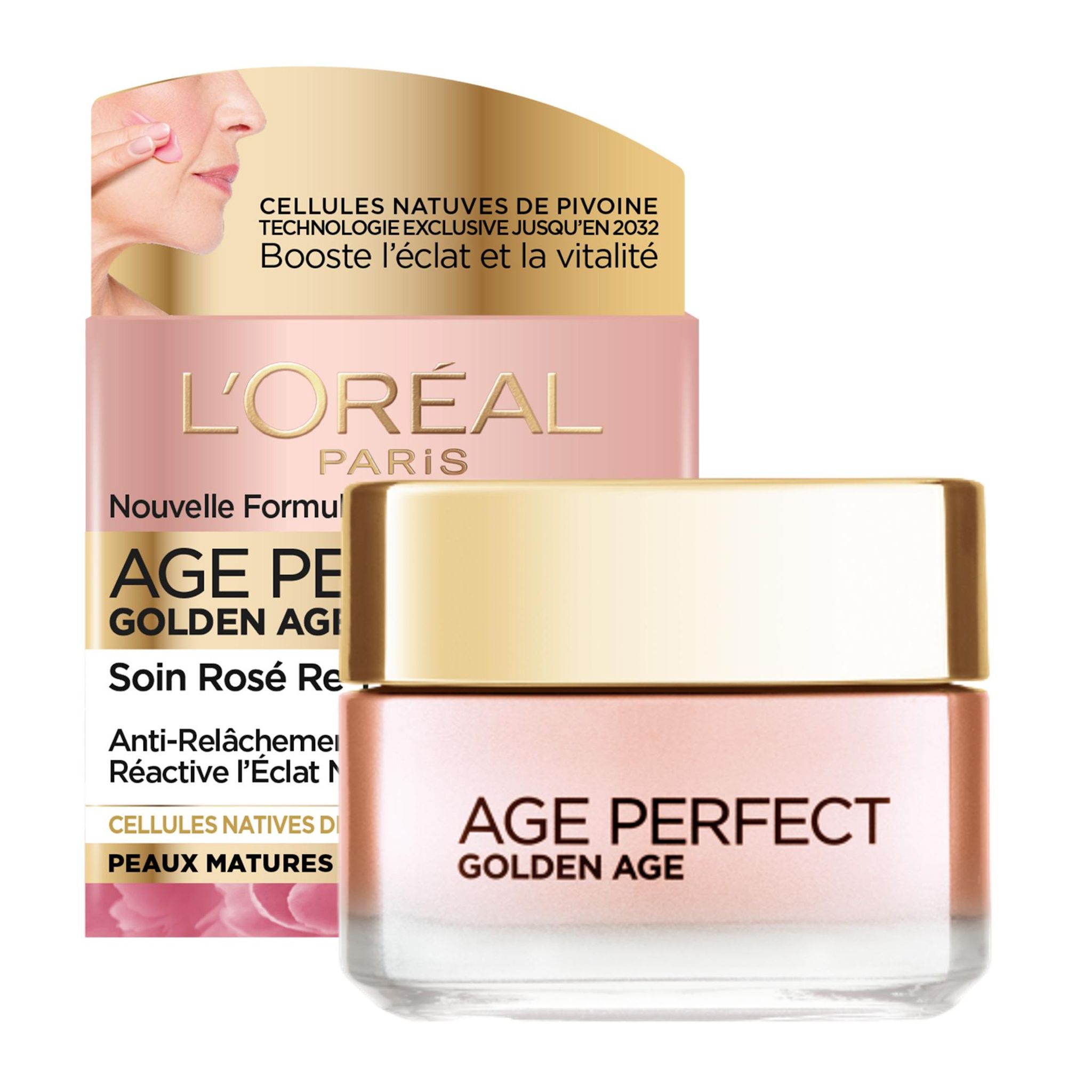 Voir la diapositive 3 : L'OREAL Age Perfect soin de jour rose refortifiant peaux matures et ternes 50ml