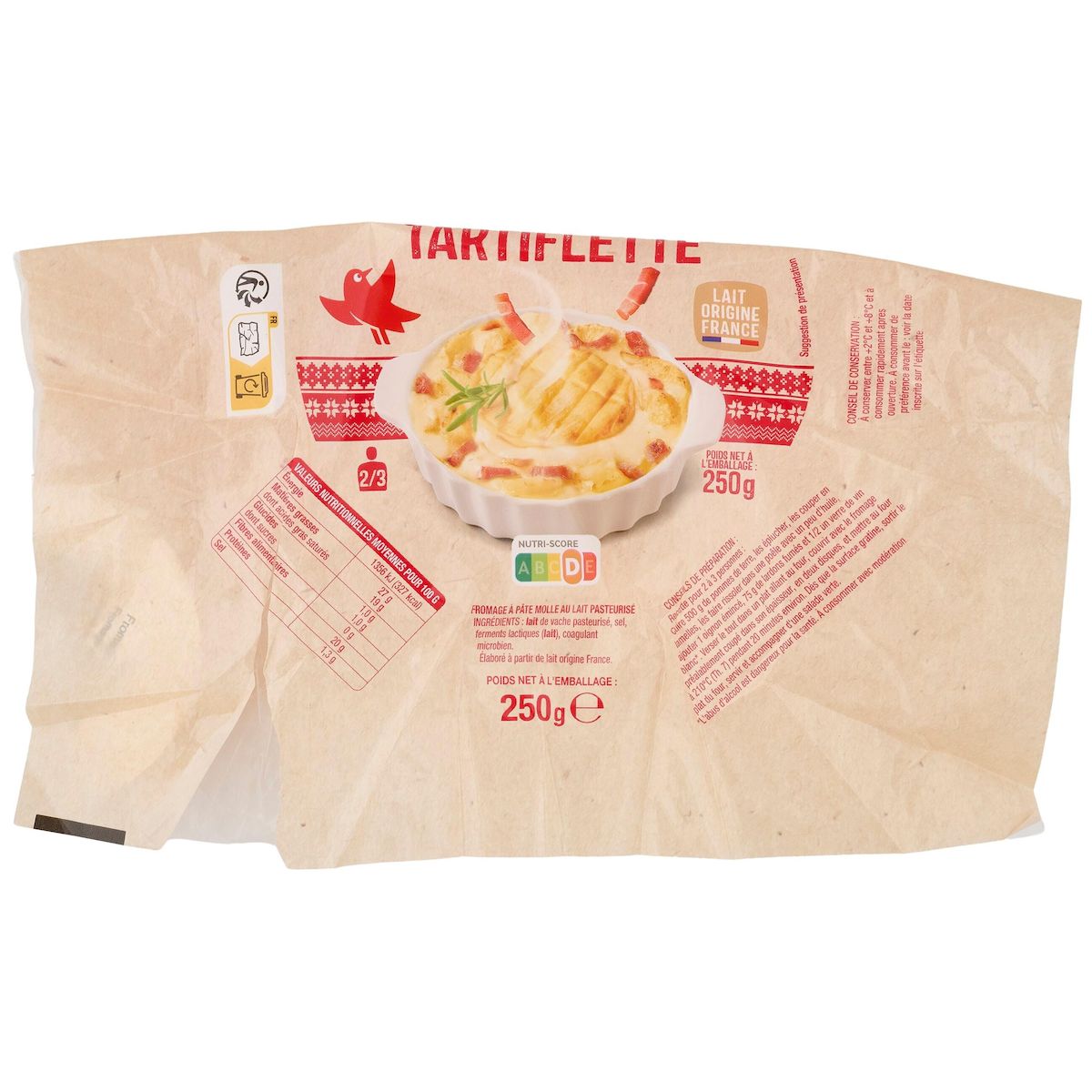 AUCHAN Fromage à tartiflette 250g