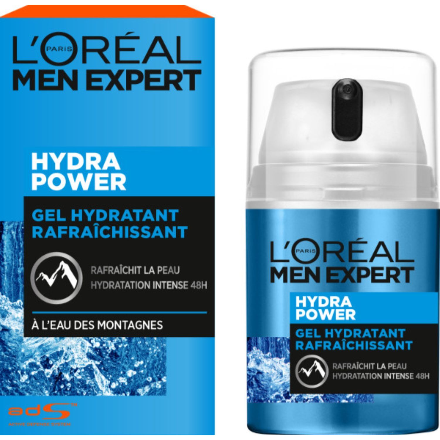 Voir la diapositive 2 : L'OREAL Hydra Power gel hydratant rafraîchissant 48h 50ml