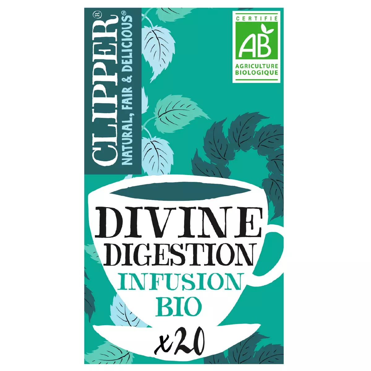 Divine digestion infusion deux menthes & fenouil bio - Clipper - 38 g