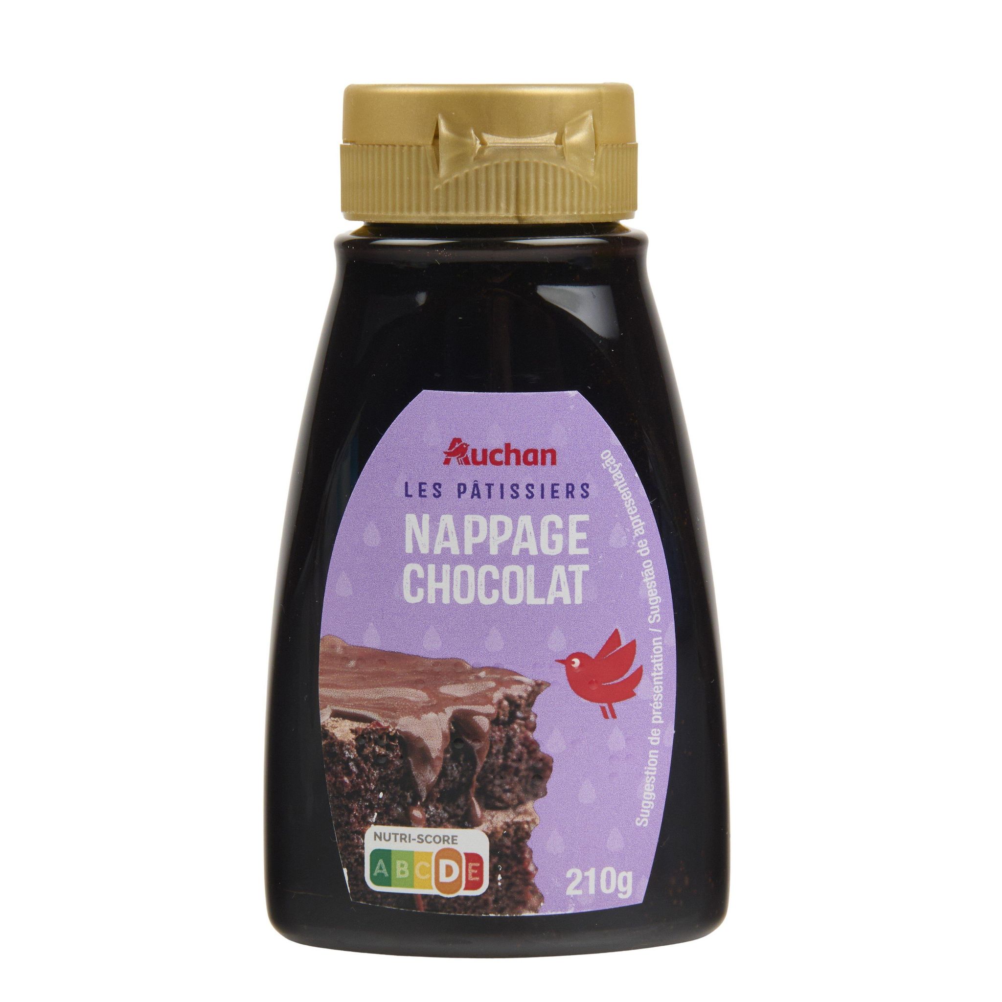 Voir la diapositive 3 : AUCHAN Nappage chocolat 210g