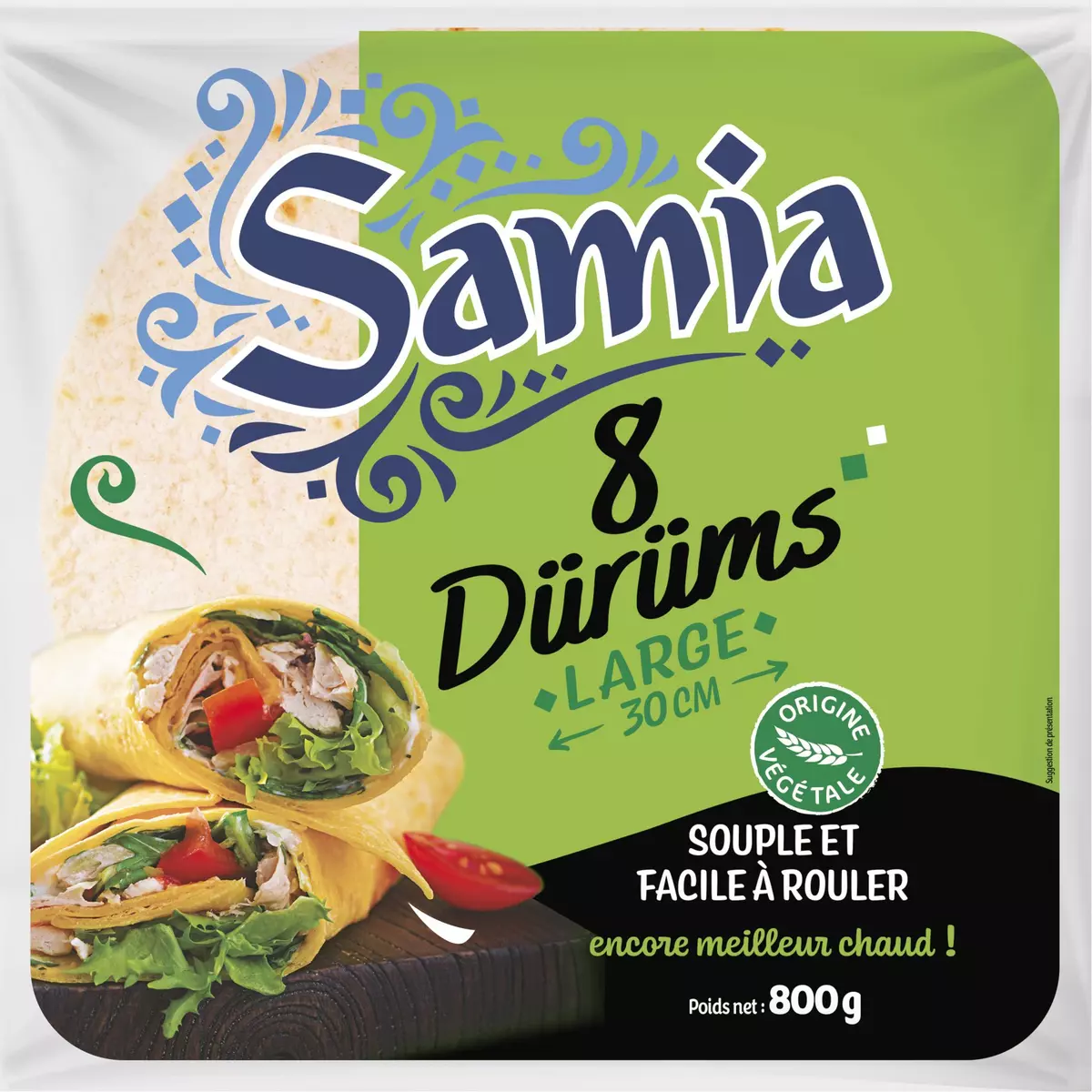 SAMIA Wraps Dürüm spécial kebab 8 dürüm 800g