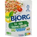 BJORG Riz et soja bio veggie aux légumes sachet express 250g