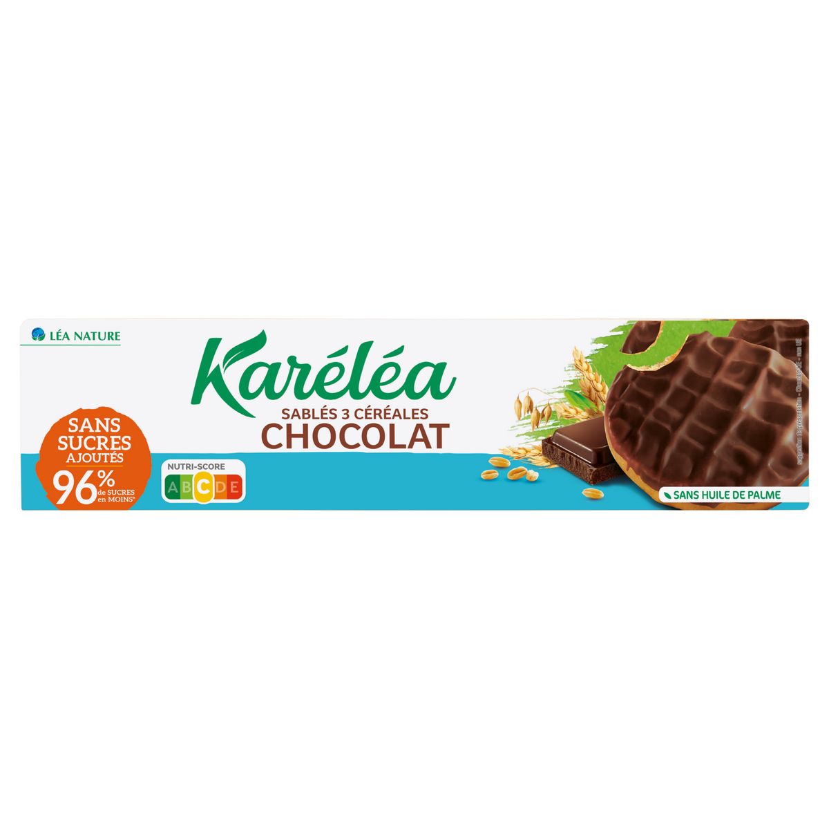 KARELEA Sablés 3 céréales au chocolat sans sucres ajoutés 128g