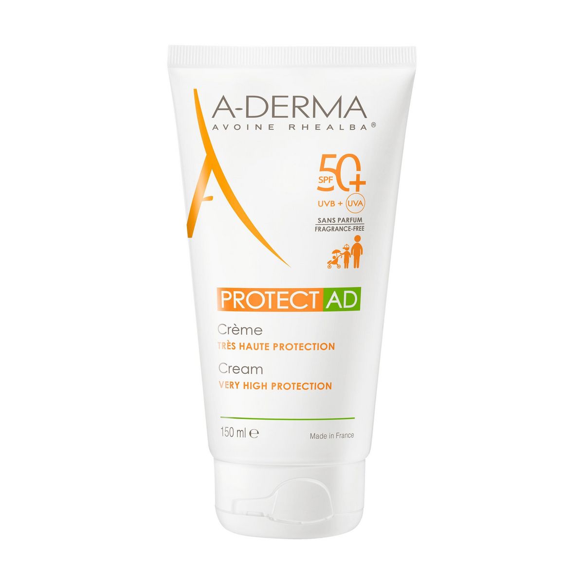 A-DERMA Protect AD Crème très haute protection SPF50+ 150ml