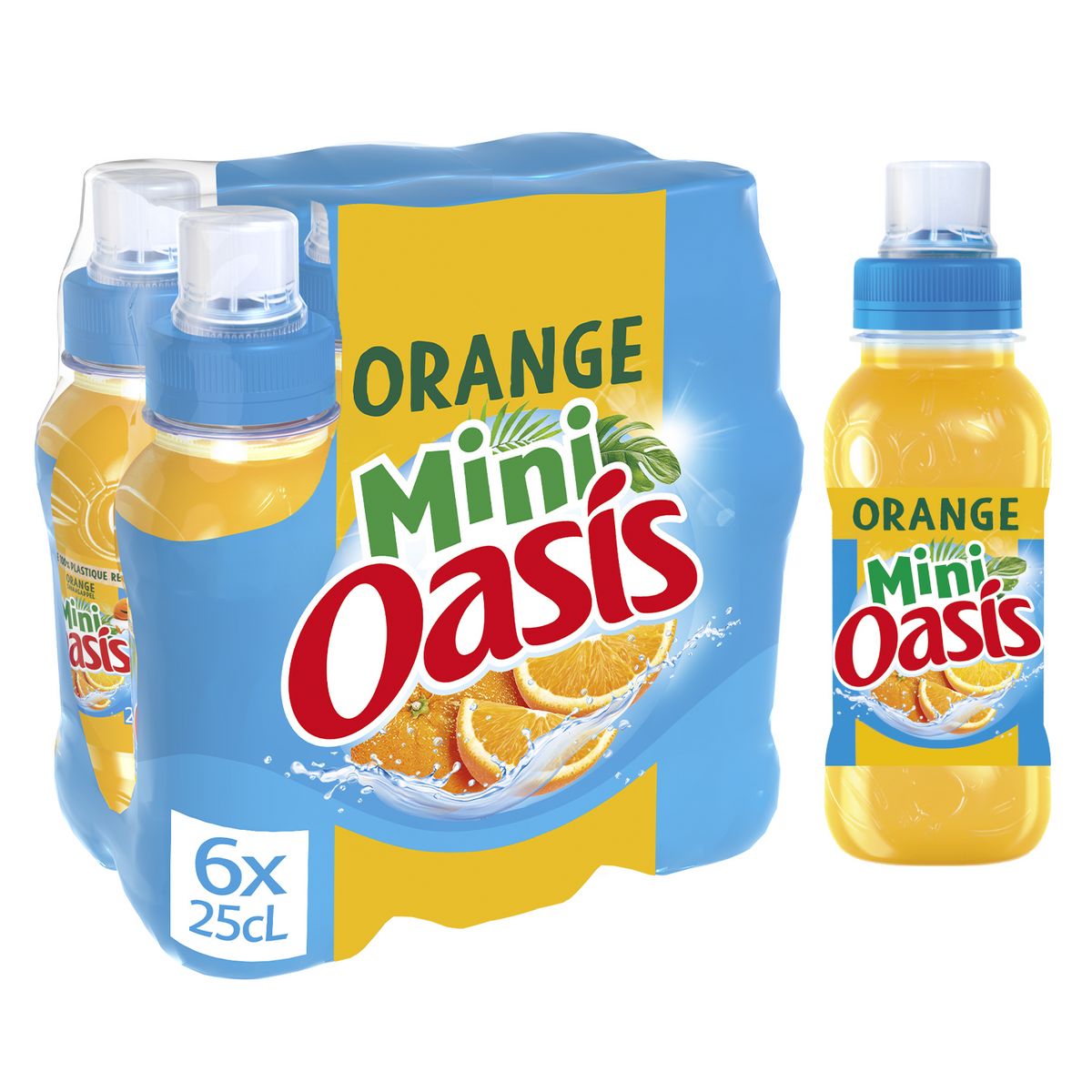 OASIS Boisson aux fruits saveur duo d'oranges bouteilles 6x25cl