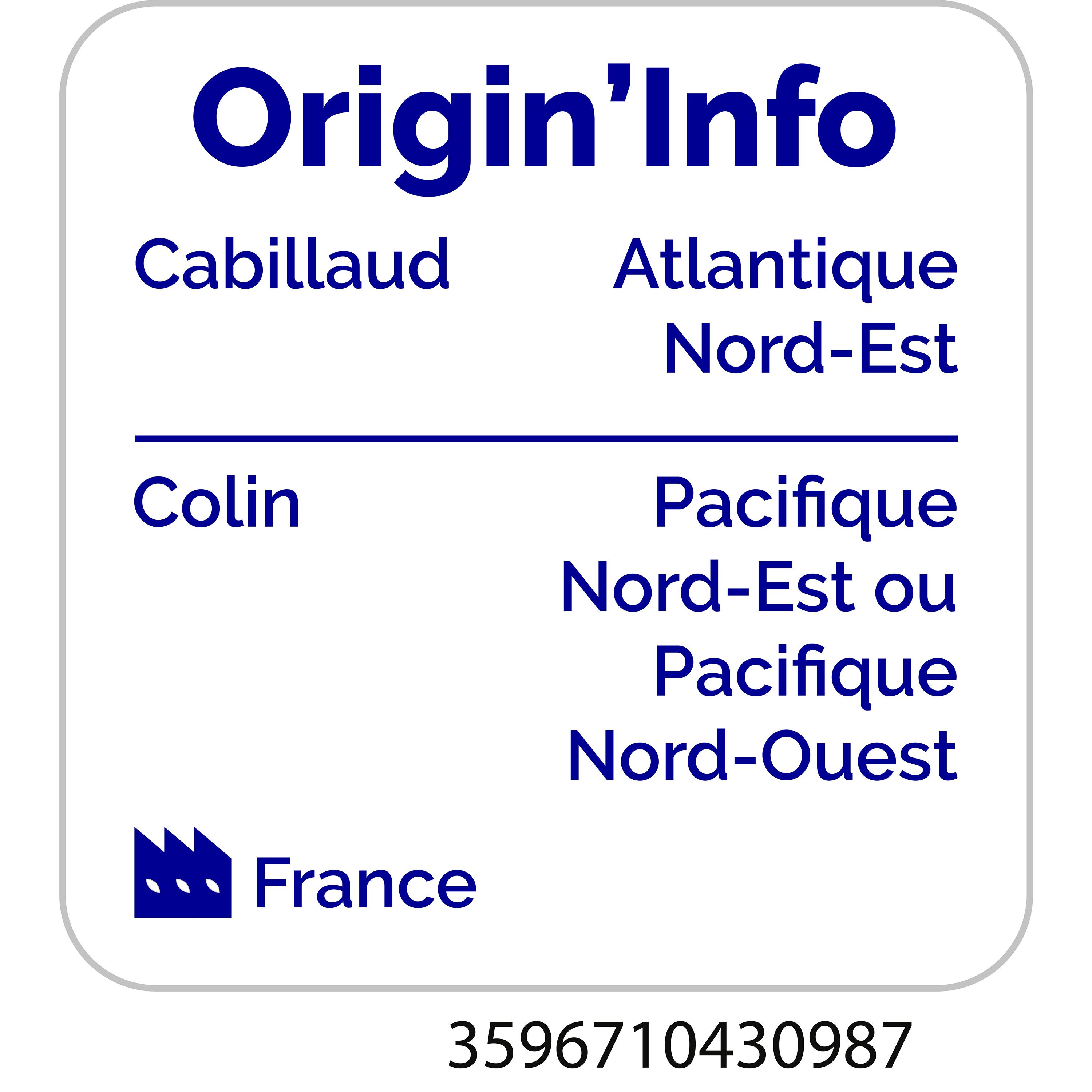 Voir la diapositive 2 : AUCHAN Hâché de cabillaud MSC 2 pièces 200g