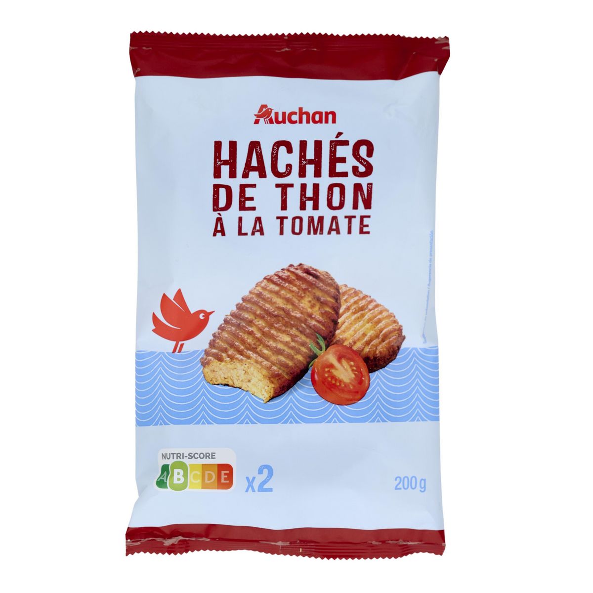 AUCHAN Hâché thon tomate 2 pièces 200g