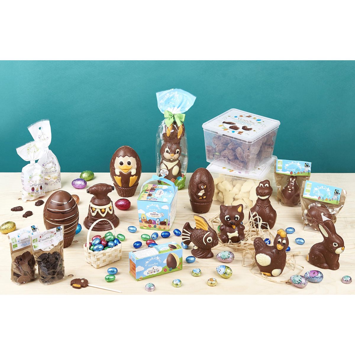 VENDOME Oeufs au chocolat au lait et éclats de biscuits 200g