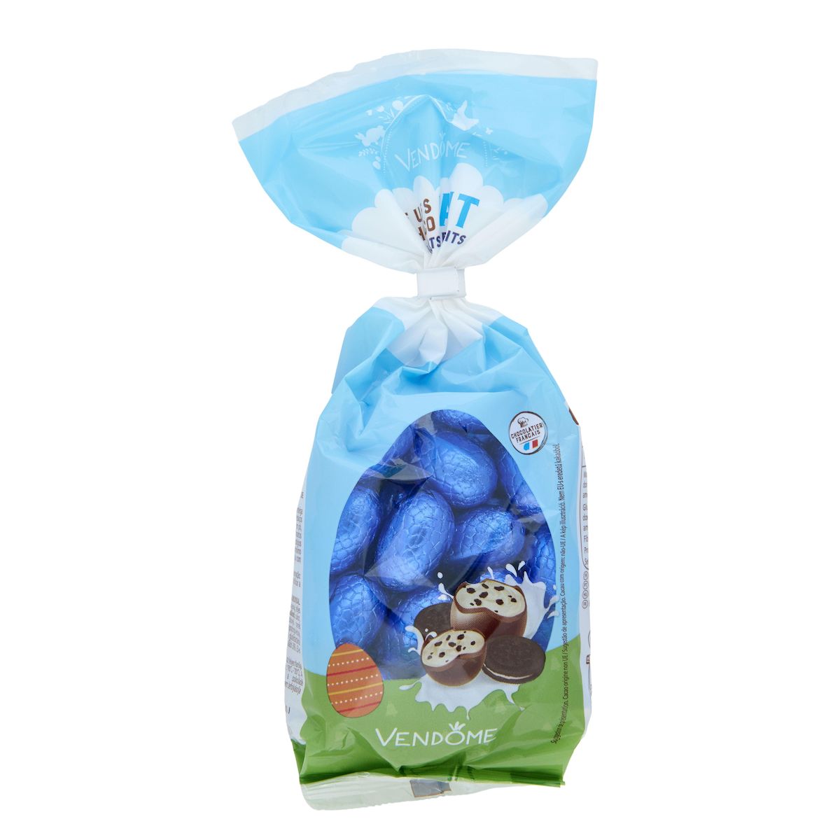 VENDOME Oeufs au chocolat au lait et éclats de biscuits 200g