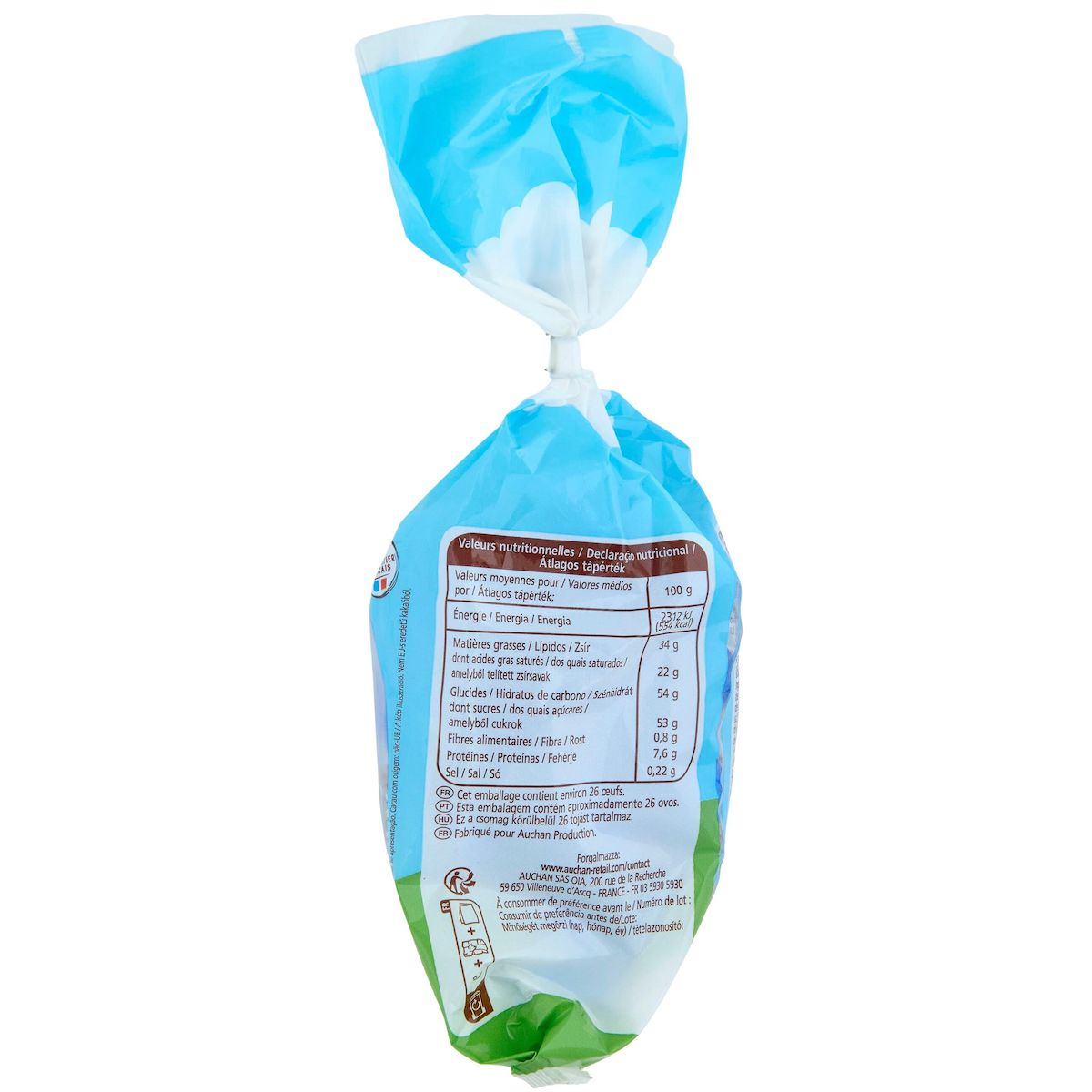 VENDOME Oeufs au chocolat au lait et éclats de biscuits 200g