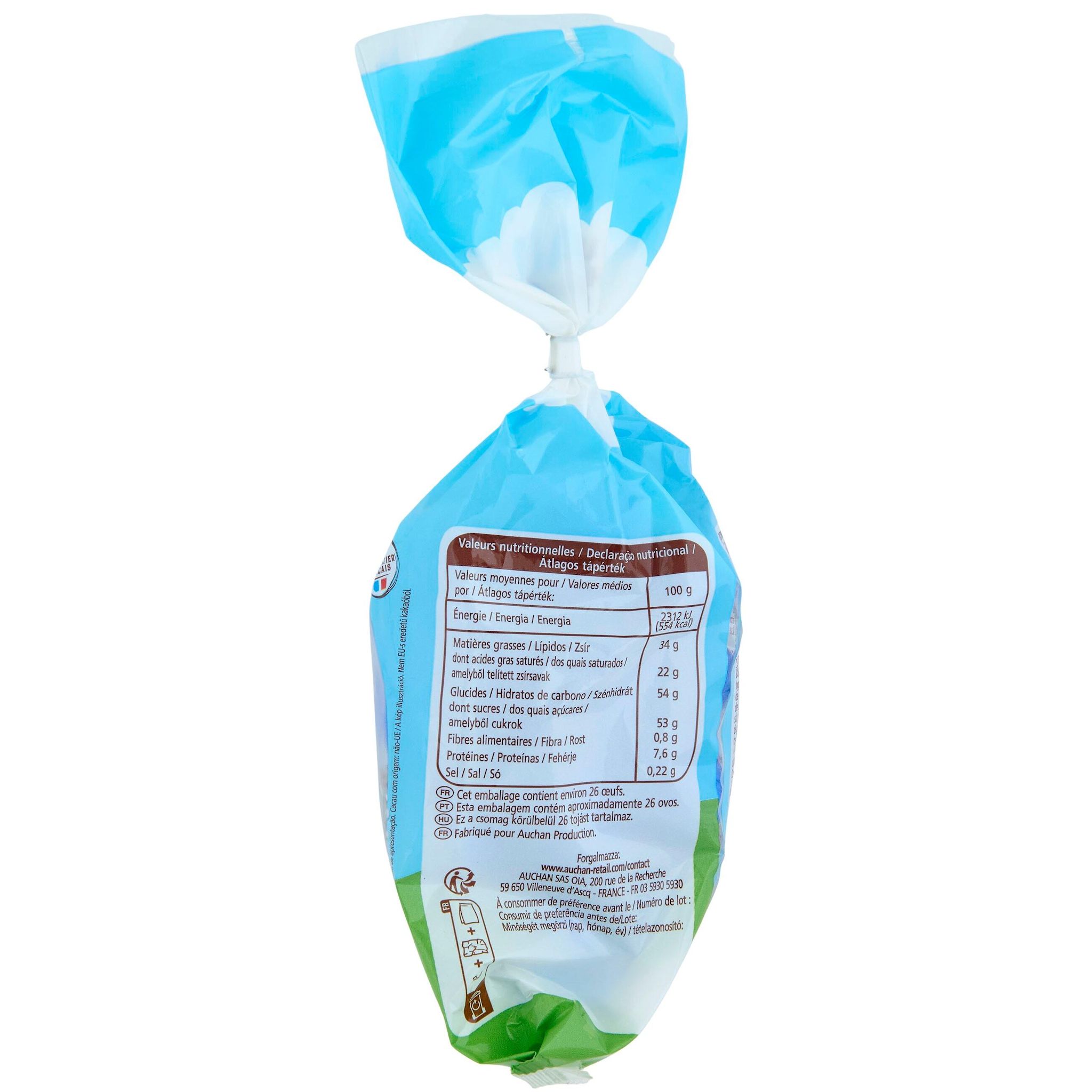 Voir la diapositive 5 : VENDOME Oeufs au chocolat au lait et éclats de biscuits 200g