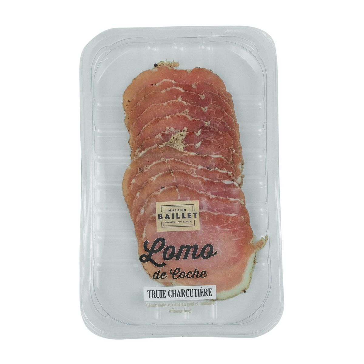 BAILLET Lomo de coche truie charcutière en tranche affinage long 100g