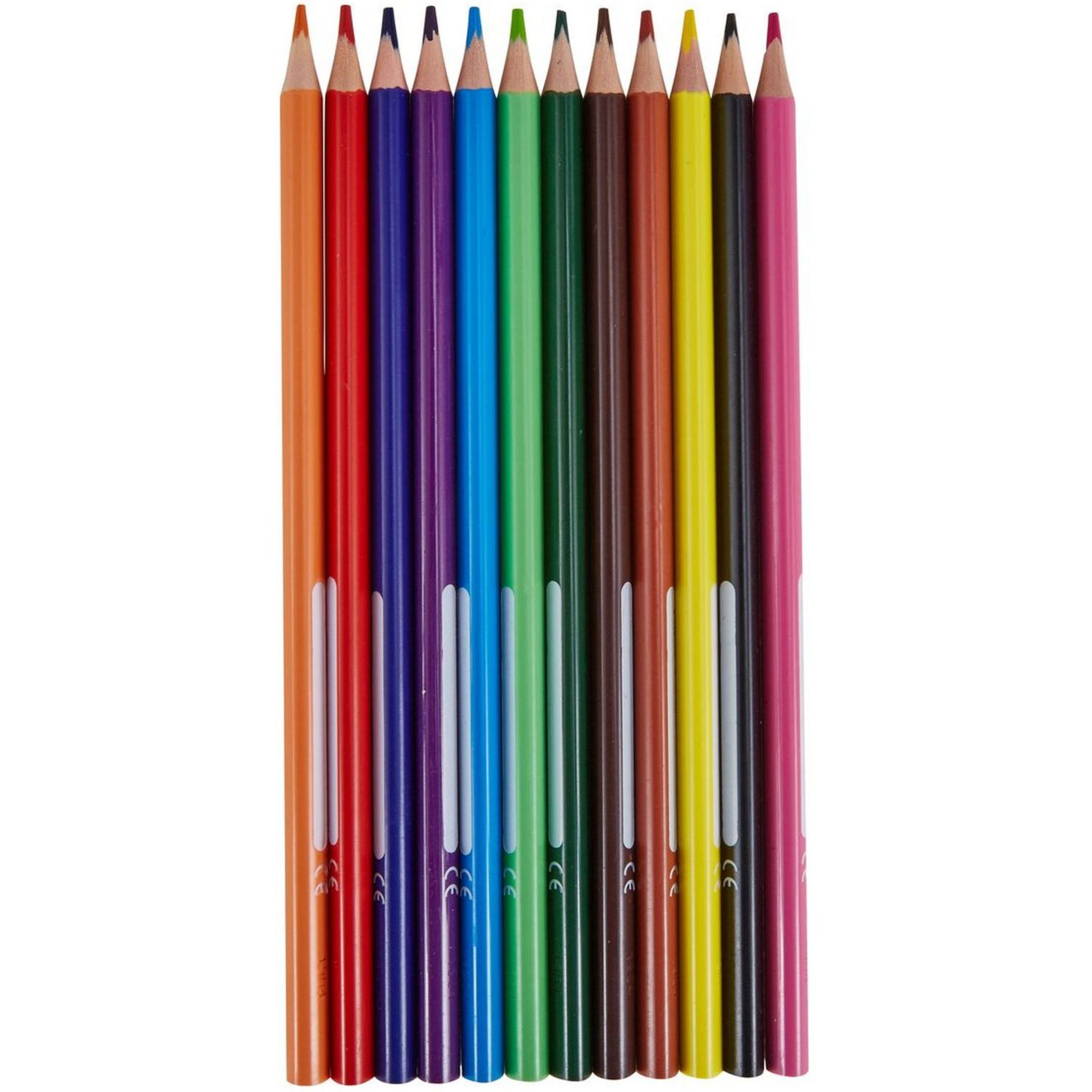 Voir la diapositive 2 : AUCHAN Etui de 12 crayons de couleur