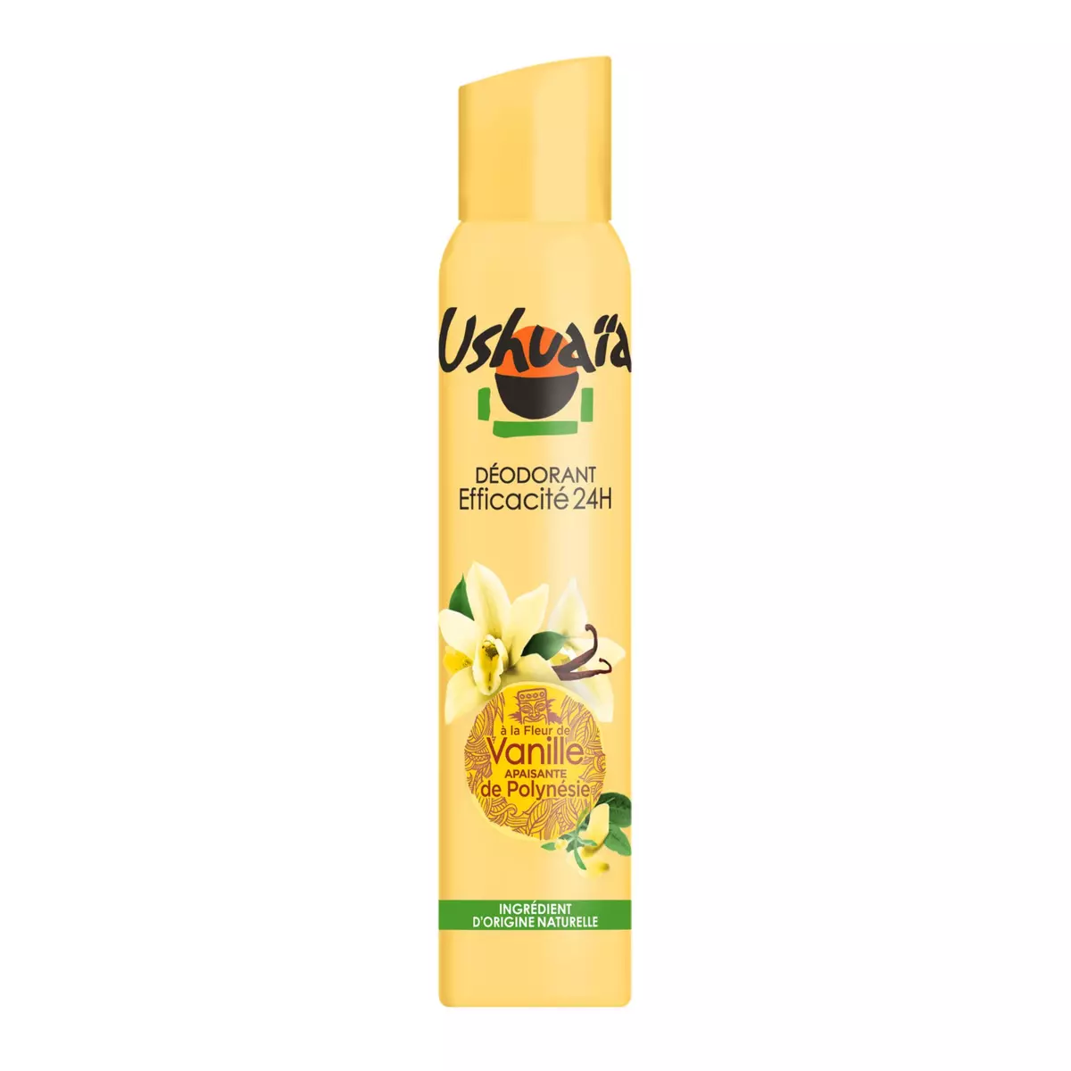 USHUAIA Déodorant spray 24h vanille de Polynésie 200ml