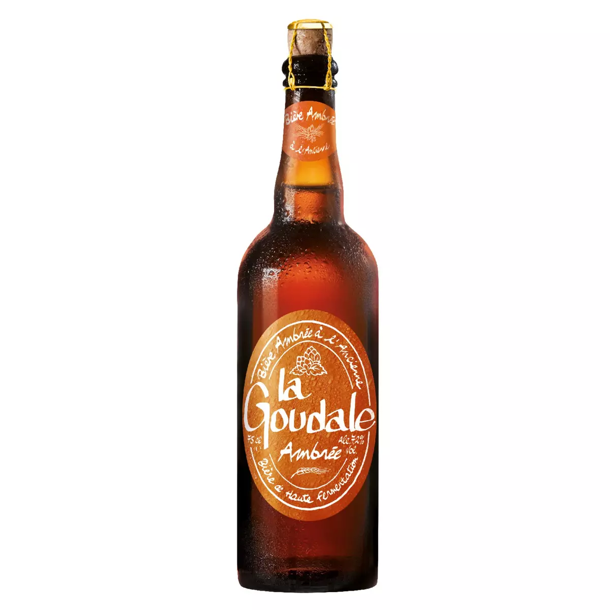 LA GOUDALE Bière ambrée à l'ancienne 7,2% 75cl