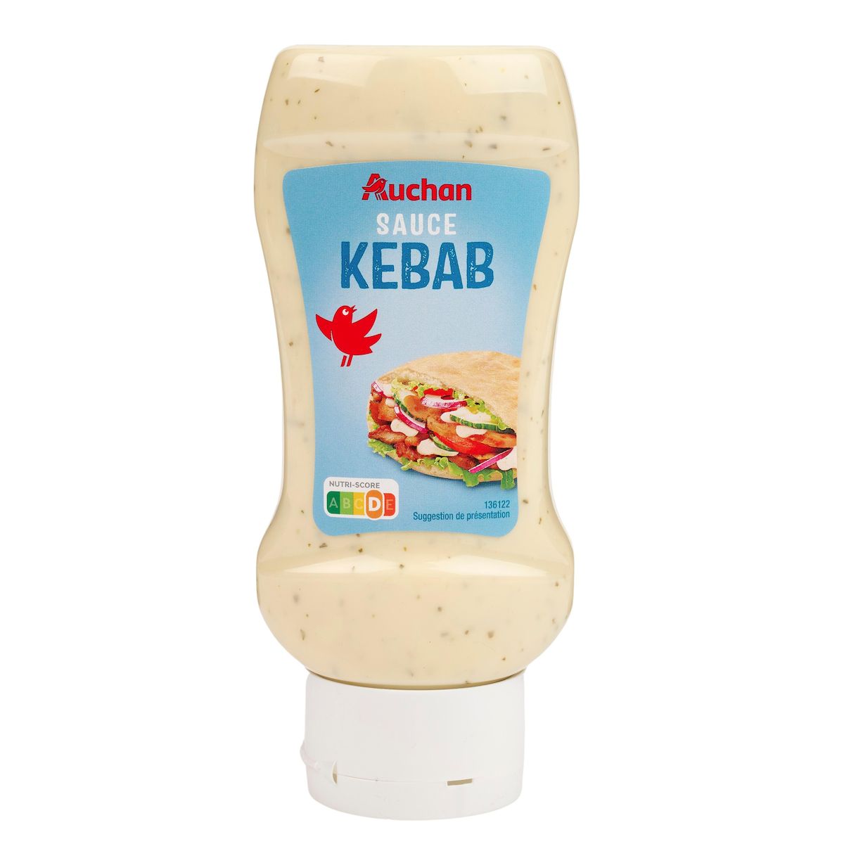 AUCHAN Sauce kebab flacon souple 337g