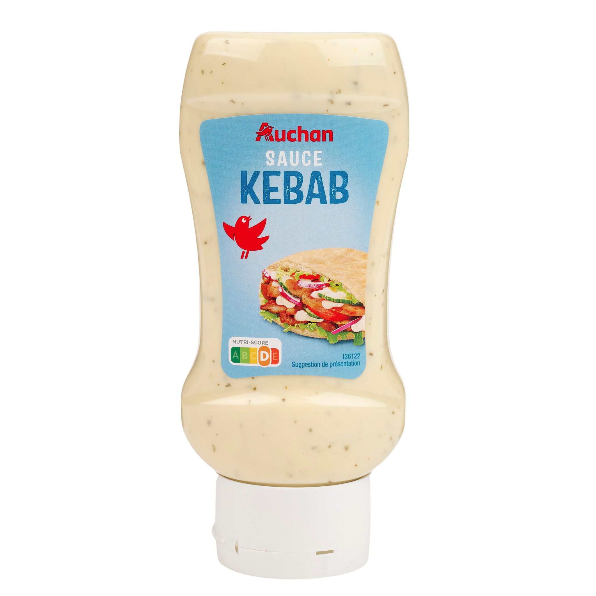 Voir la diapositive 3 : AUCHAN Sauce kebab flacon souple 337g