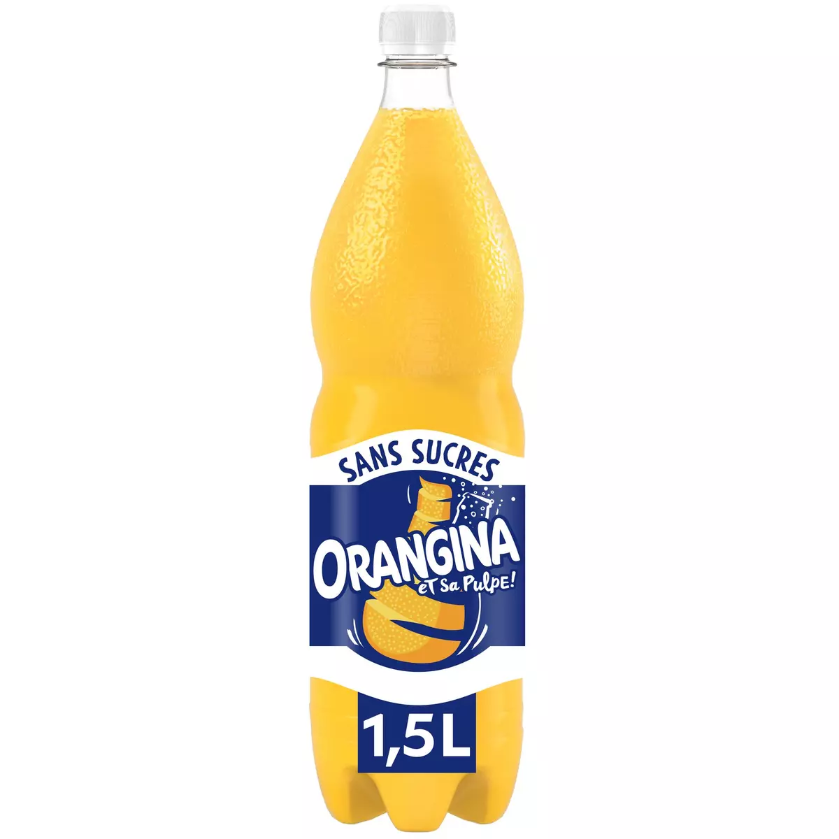 ORANGINA Boisson gazeuse à l'orange Sans Sucres 1,5l