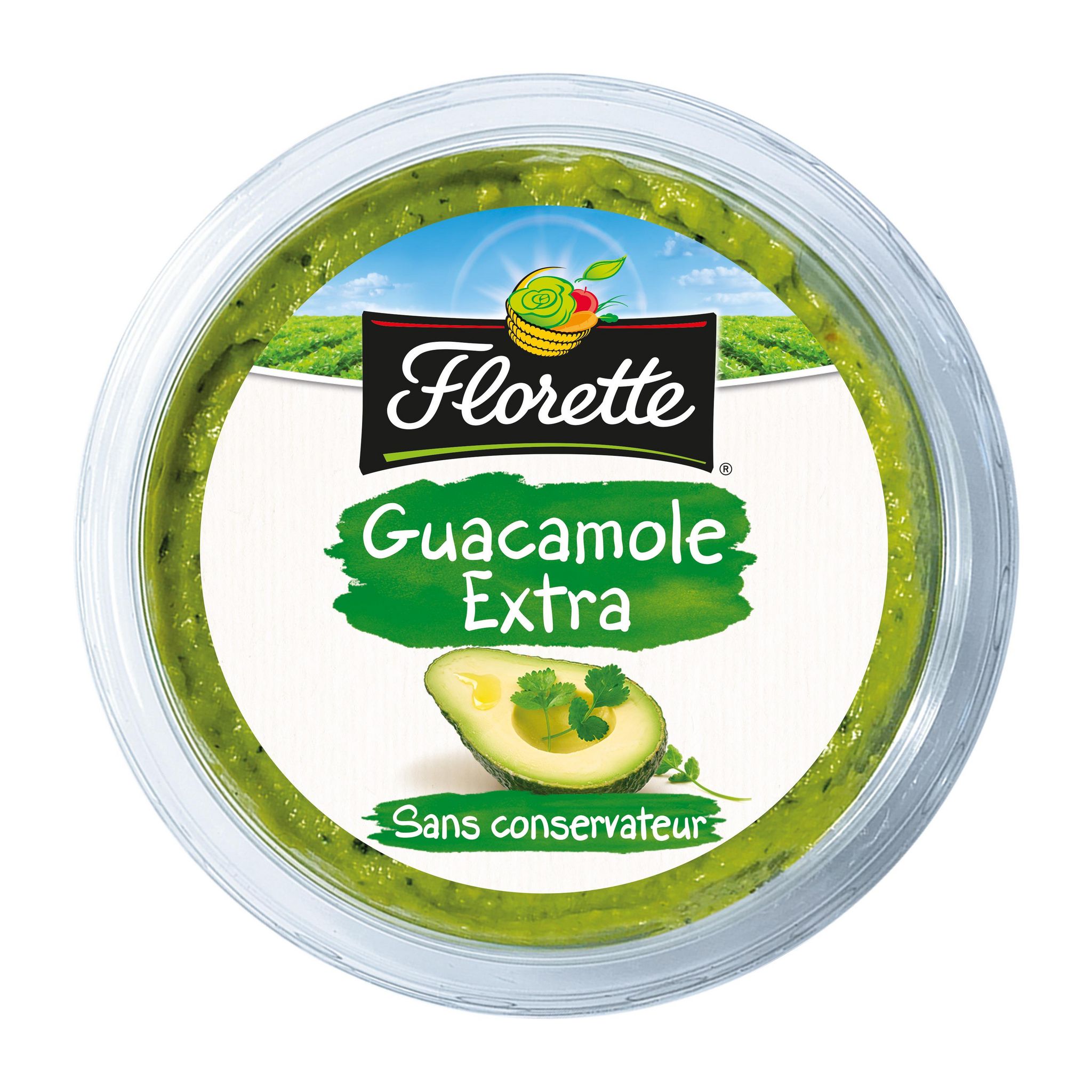 Voir la diapositive 2 : FLORETTE Guacamole extra aux morceaux fondants d'avocats 175g