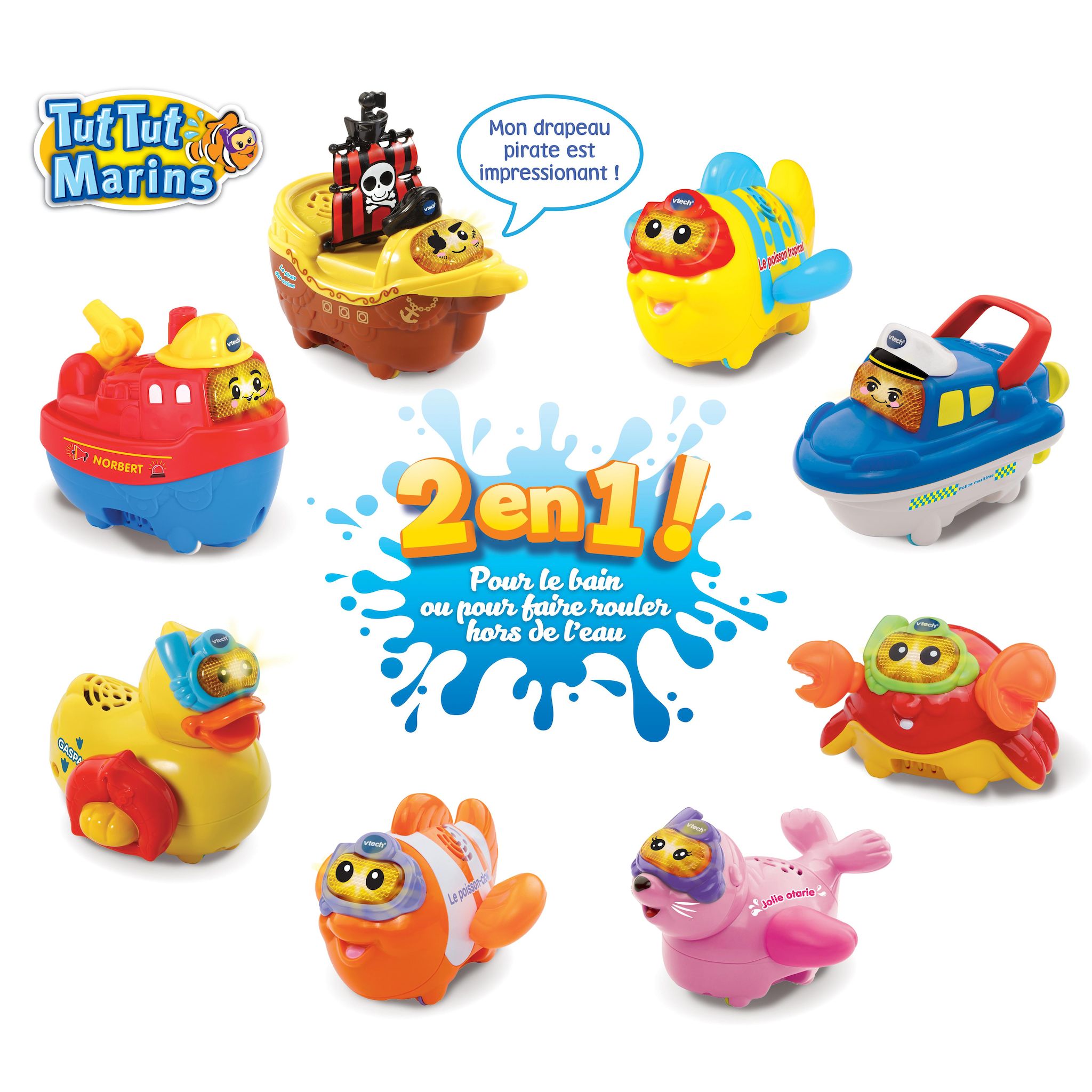 VTECH Véhicules Tut Tut Marins et Animaux