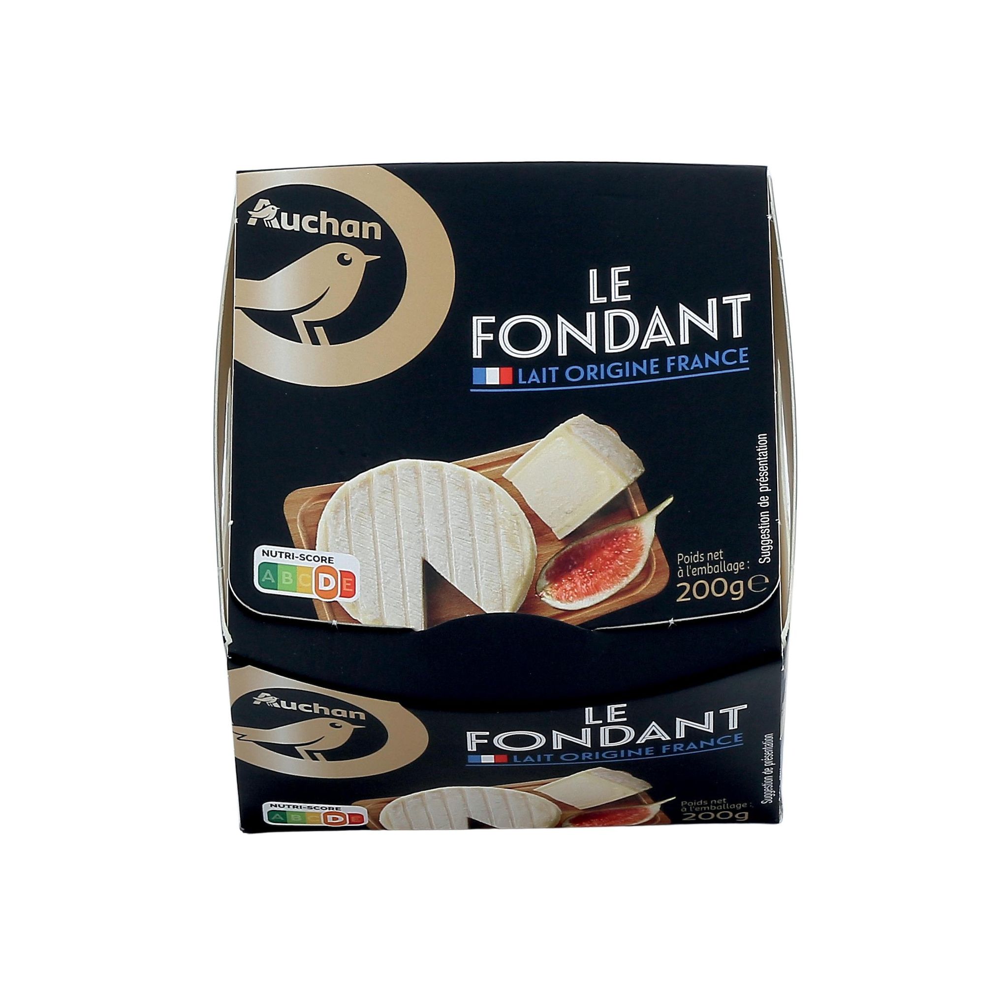 Voir la diapositive 2 : AUCHAN GOURMET Fromage le fondant 200g