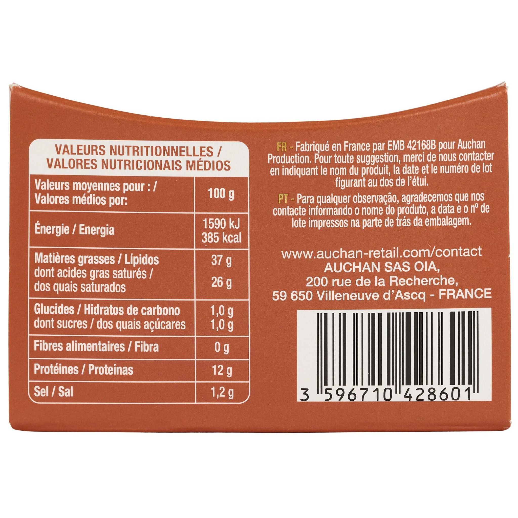 Voir la diapositive 4 : AUCHAN GOURMET Fromage le fondant 200g