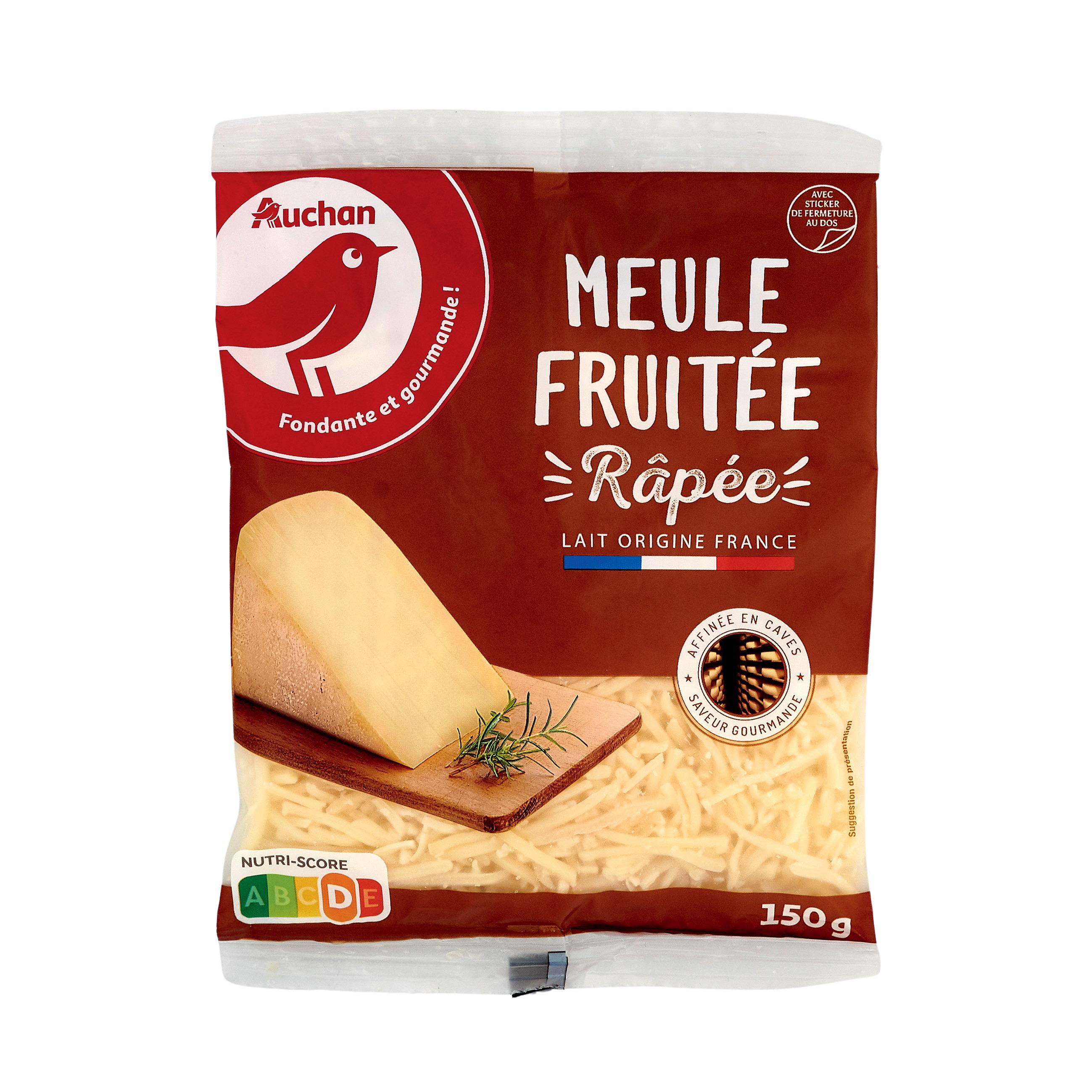 Voir la diapositive 3 : AUCHAN Meule fruitée râpée 150g