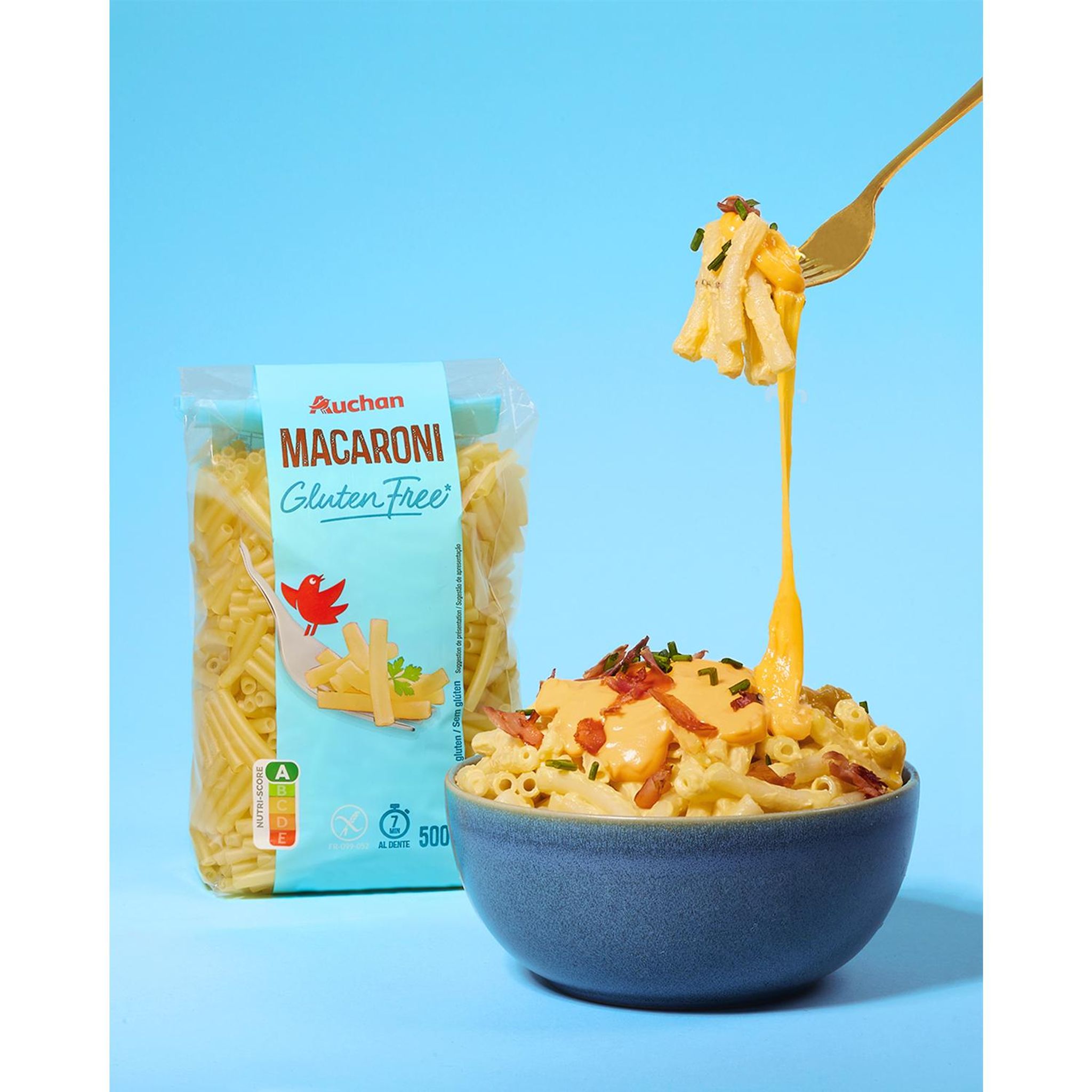 Voir la diapositive 4 : AUCHAN Coquillettes sans gluten 500g