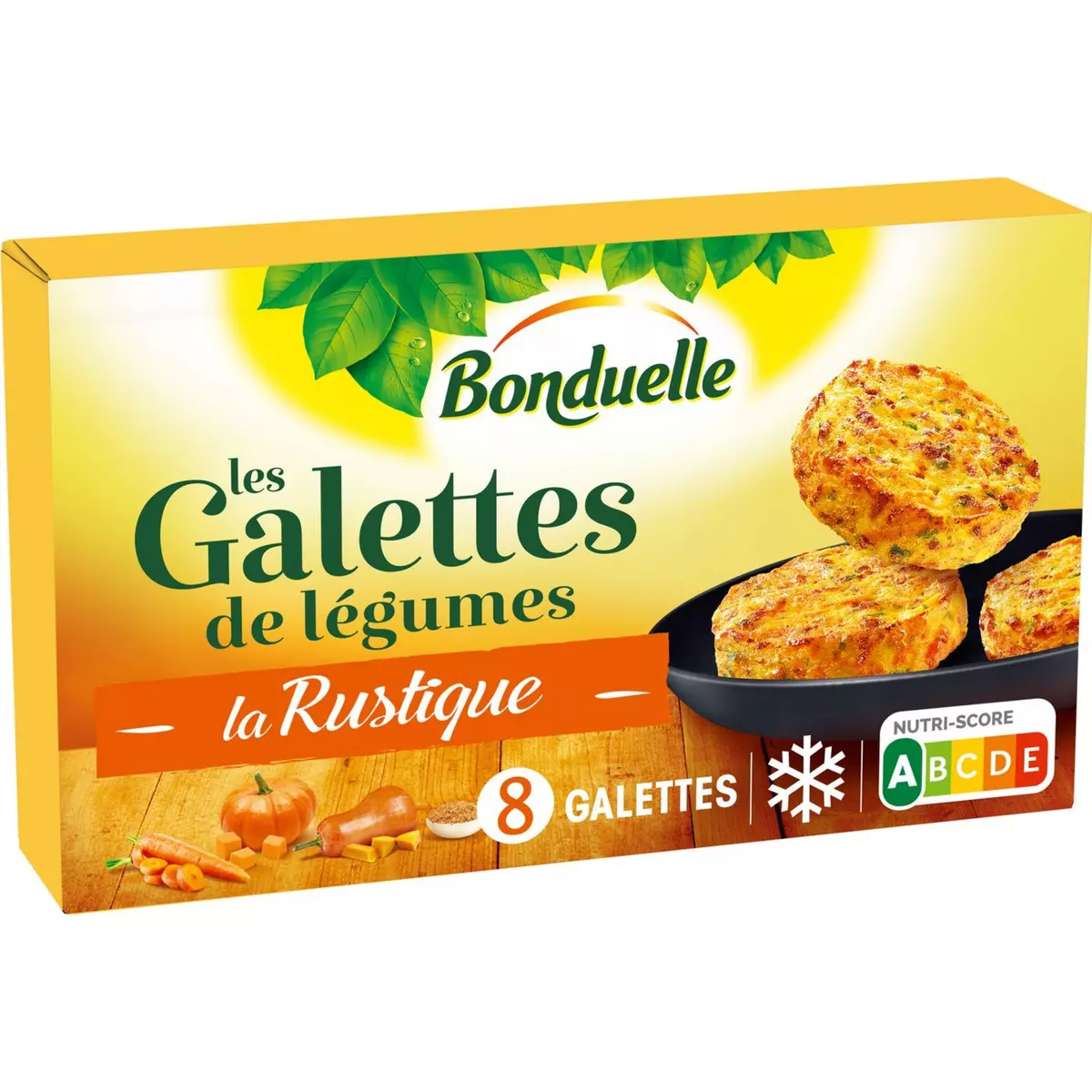 BONDUELLE Galette carotte, potiron et butternut 8 pièces 300g