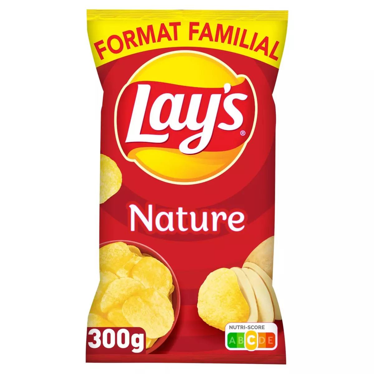 LAY'S Chips nature format familial 300g