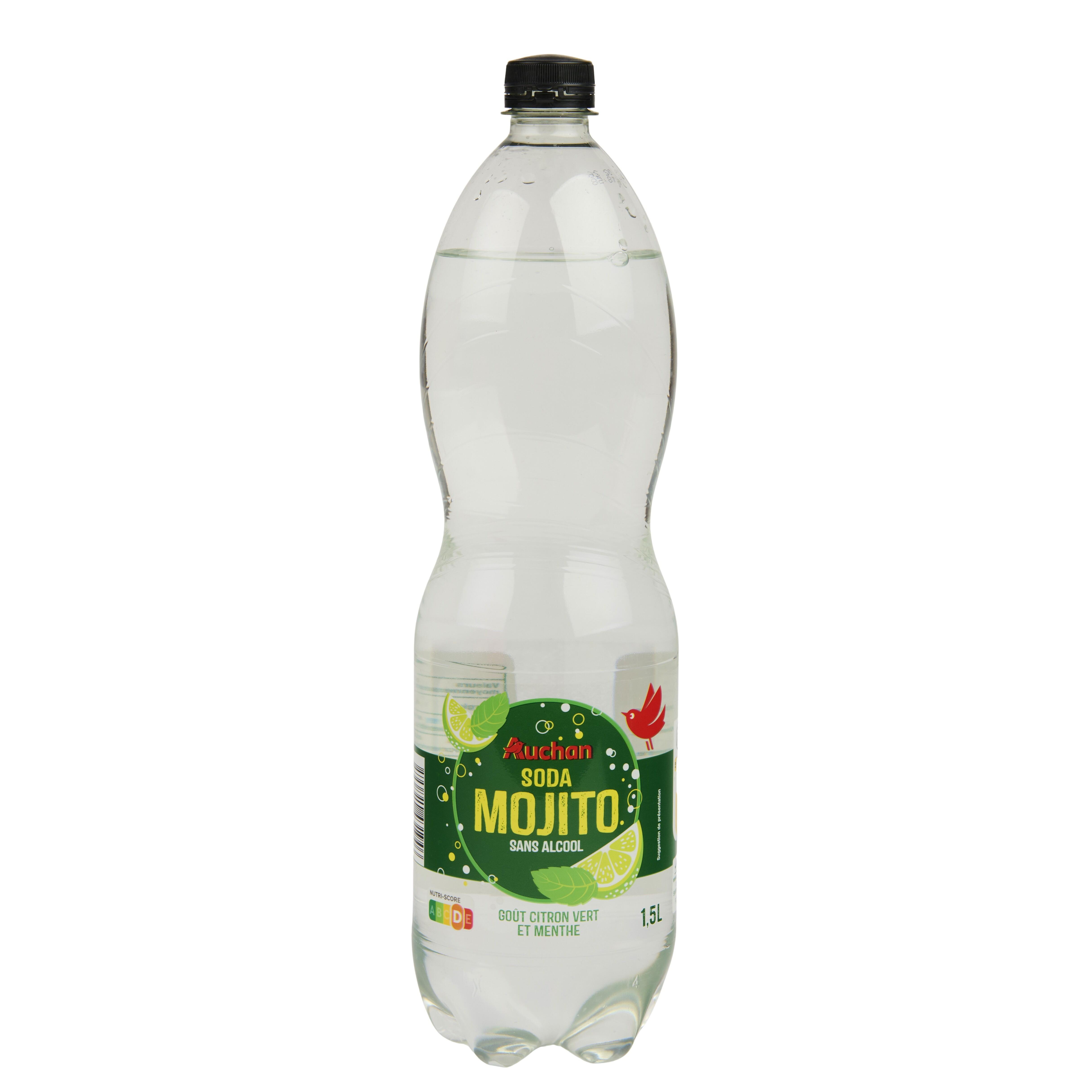 Voir la diapositive 4 : AUCHAN Soda saveur mojito sans alcool 1,5l